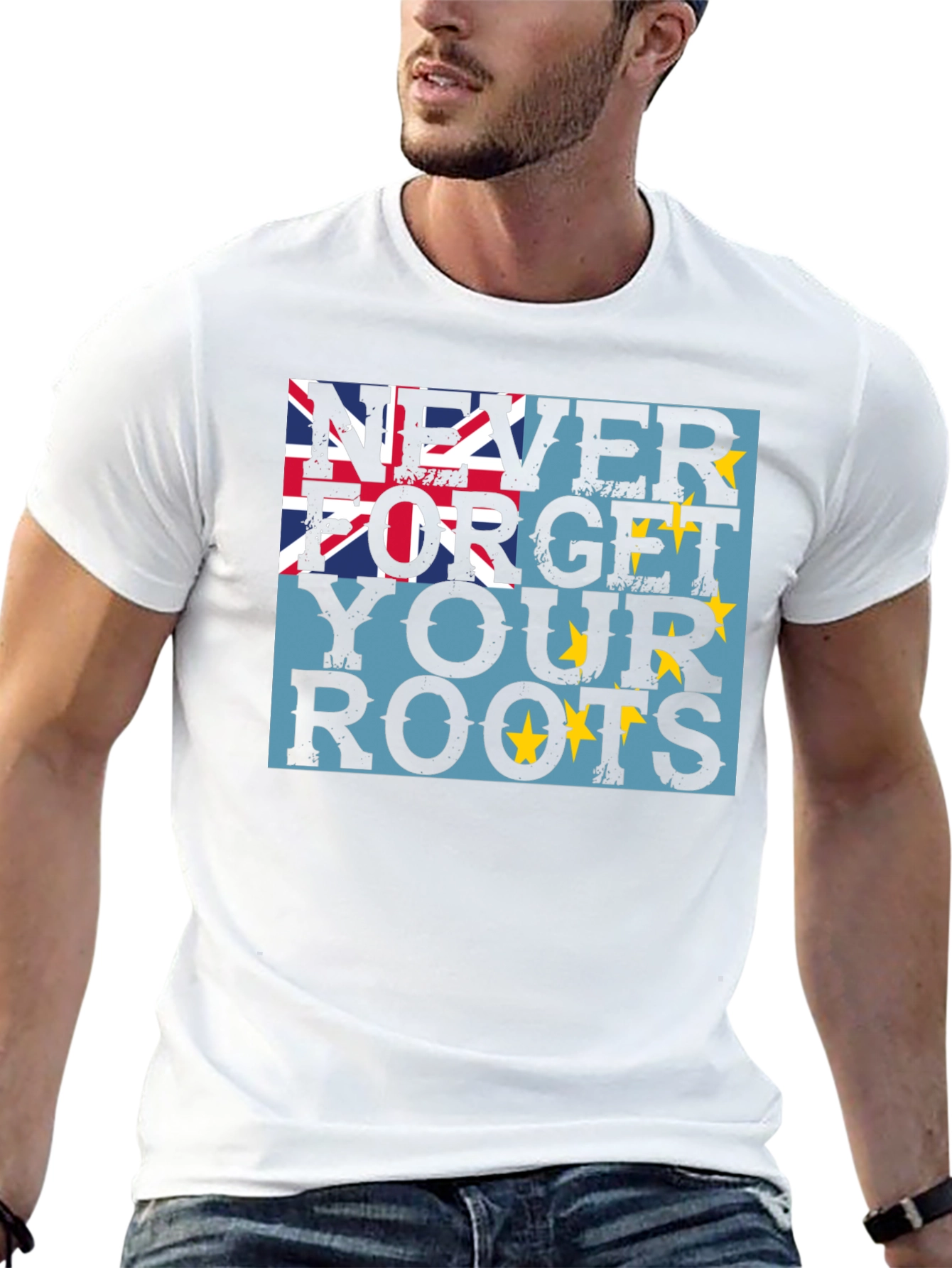 Never Forget Your Roots - Tuvalu Flag T-Shirt