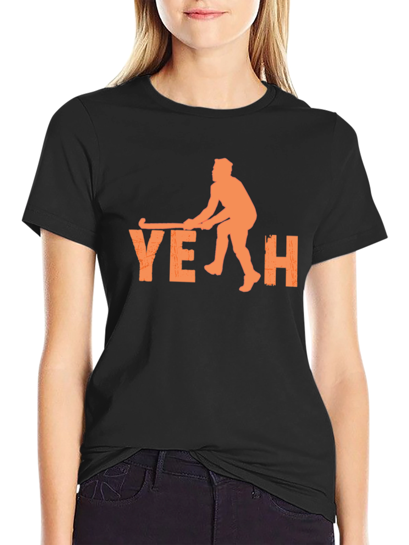 YEAH Hockey Player Graphic T-Shirt