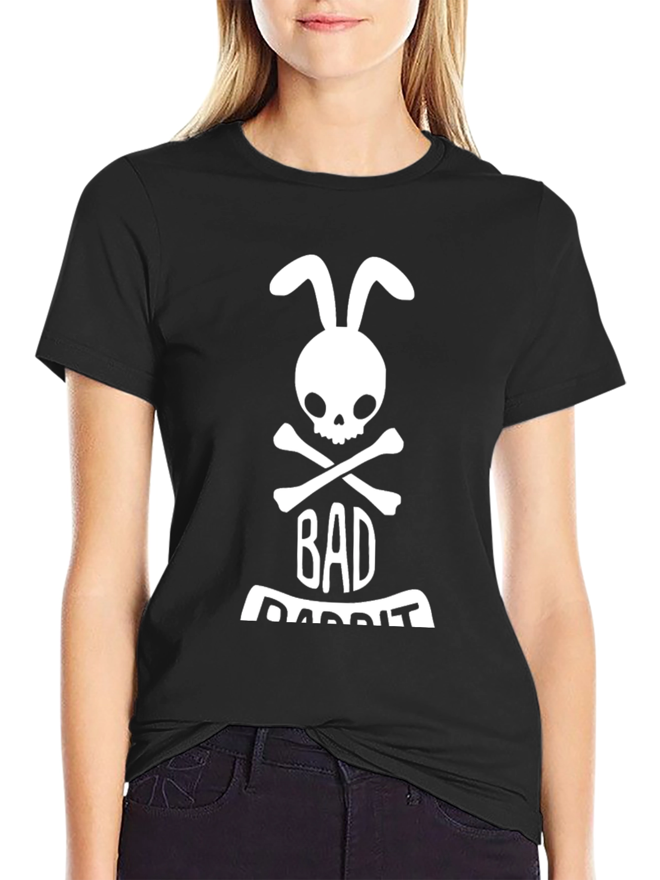 Bad Rabbit T-Shirt - Skull Bunny Design