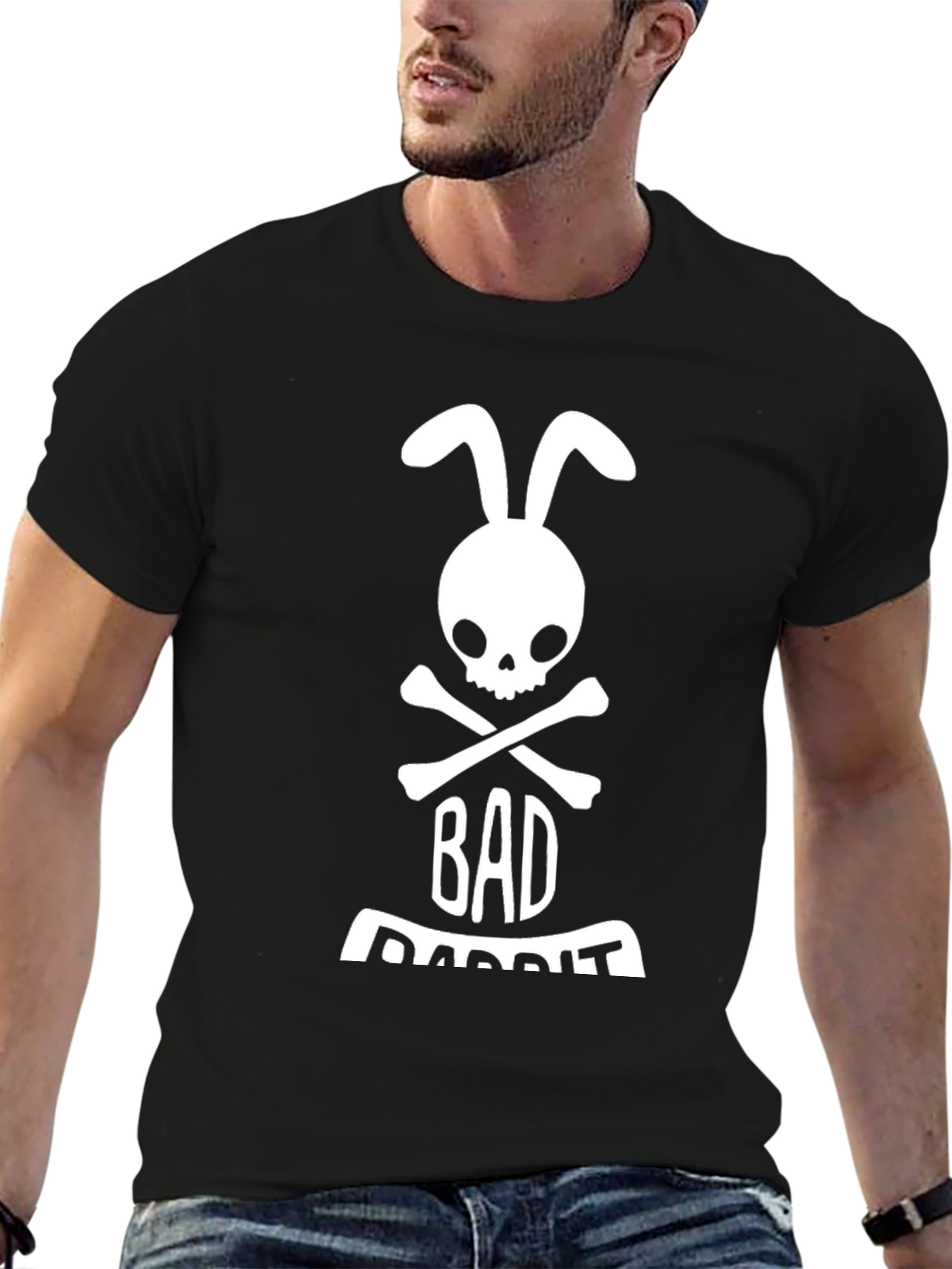 Bad Rabbit T-Shirt - Skull Bunny Design