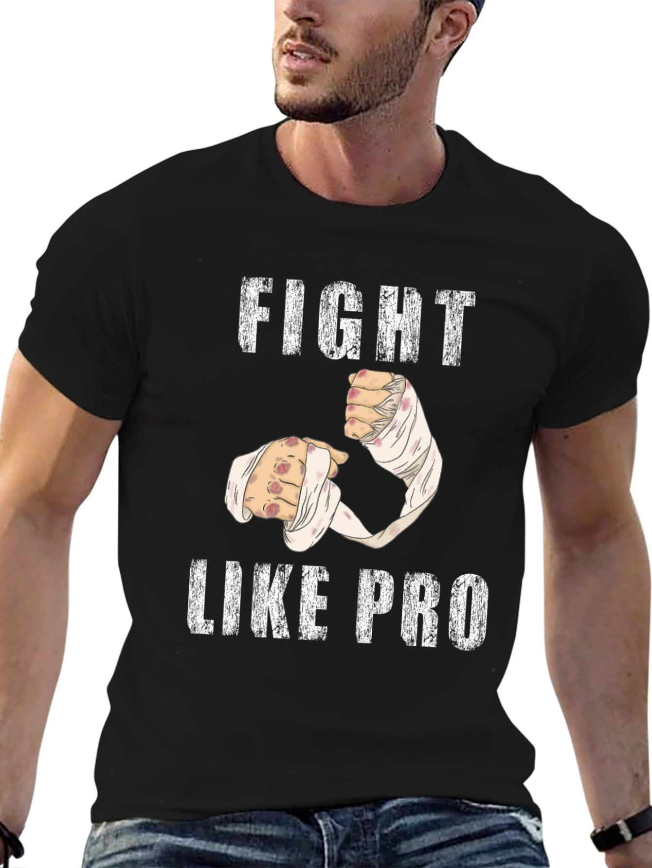 Fight Like Pro Black T-Shirt