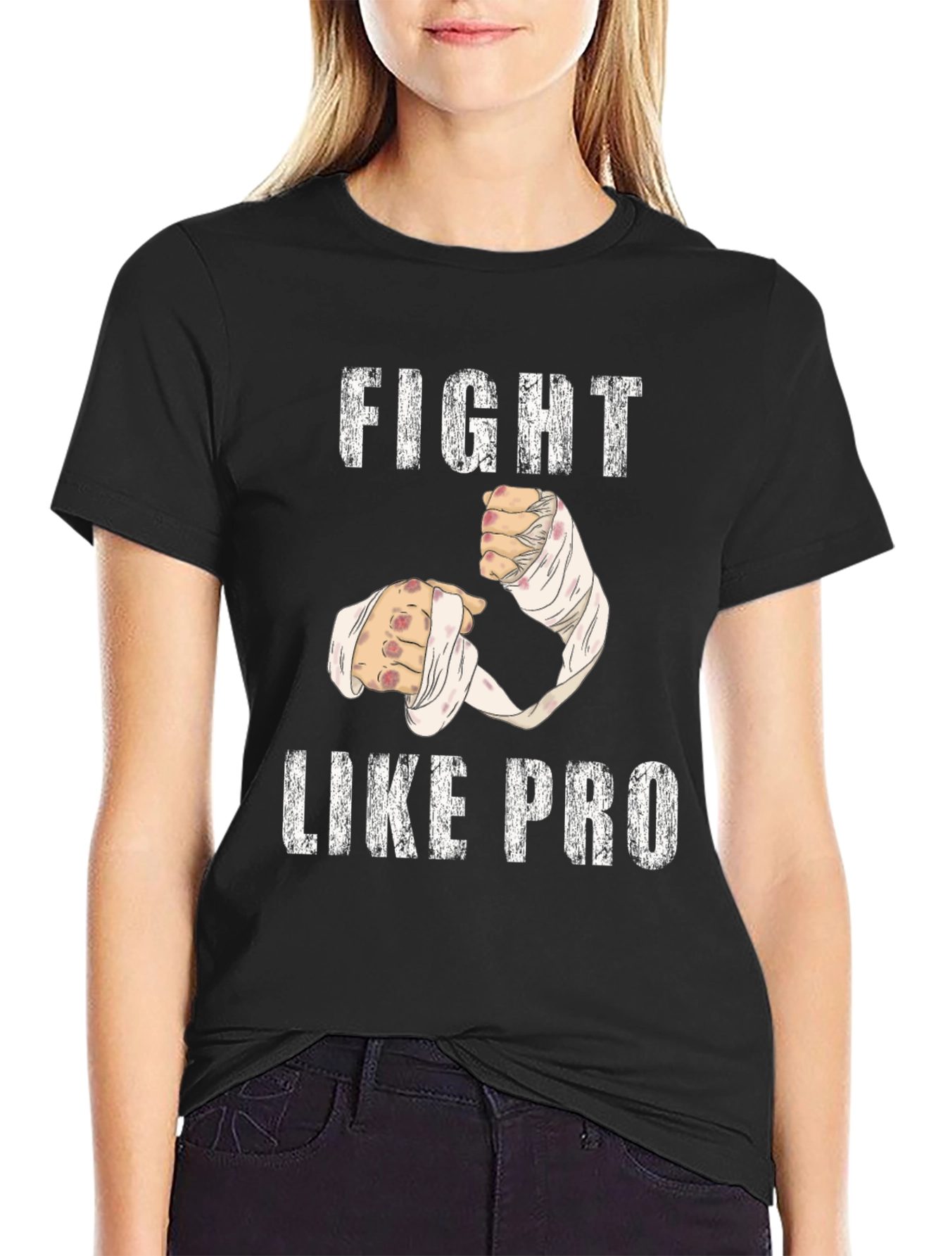 Fight Like Pro Black T-Shirt
