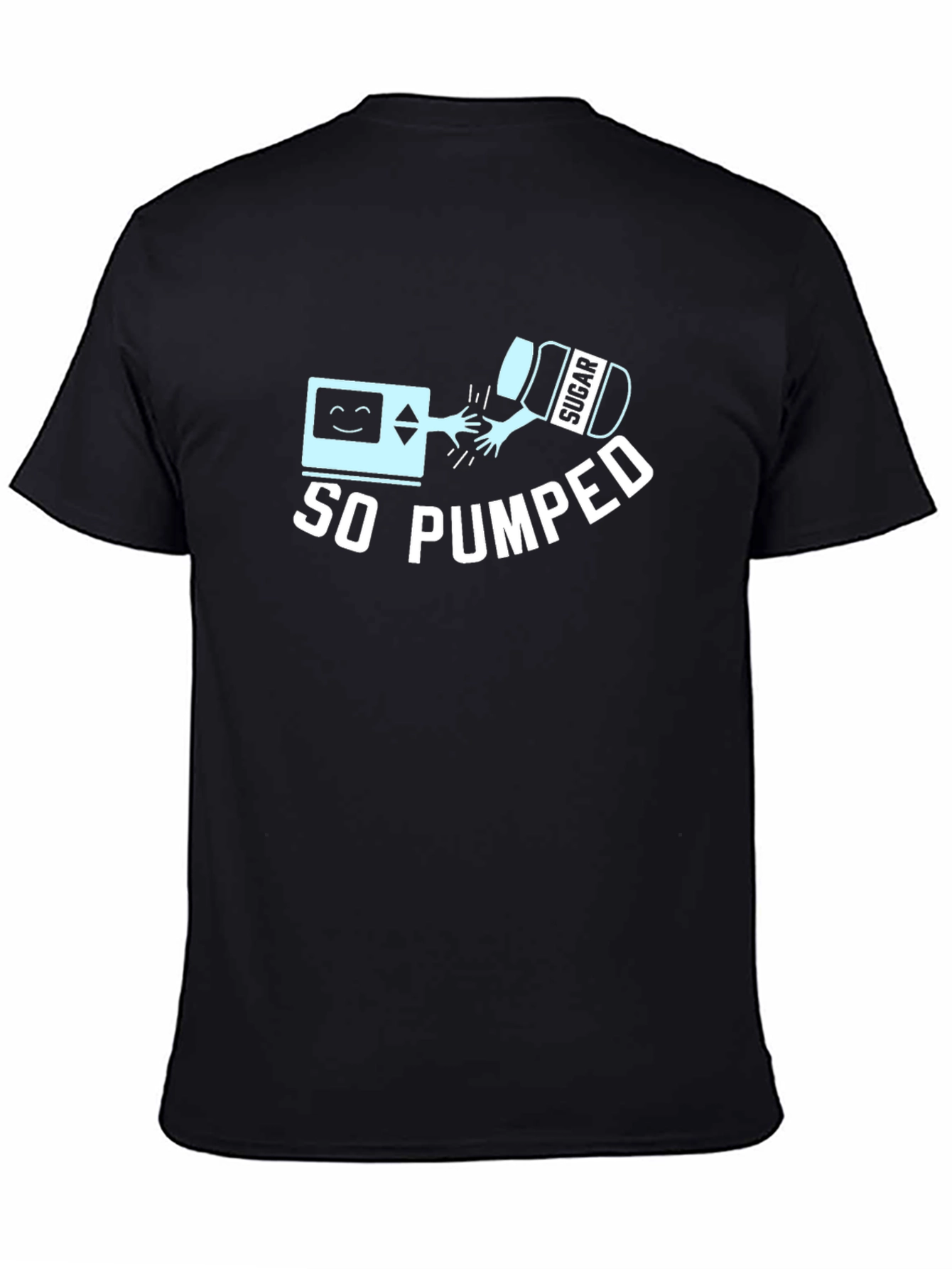 So Pumped Black Cotton Graphic T-Shirt