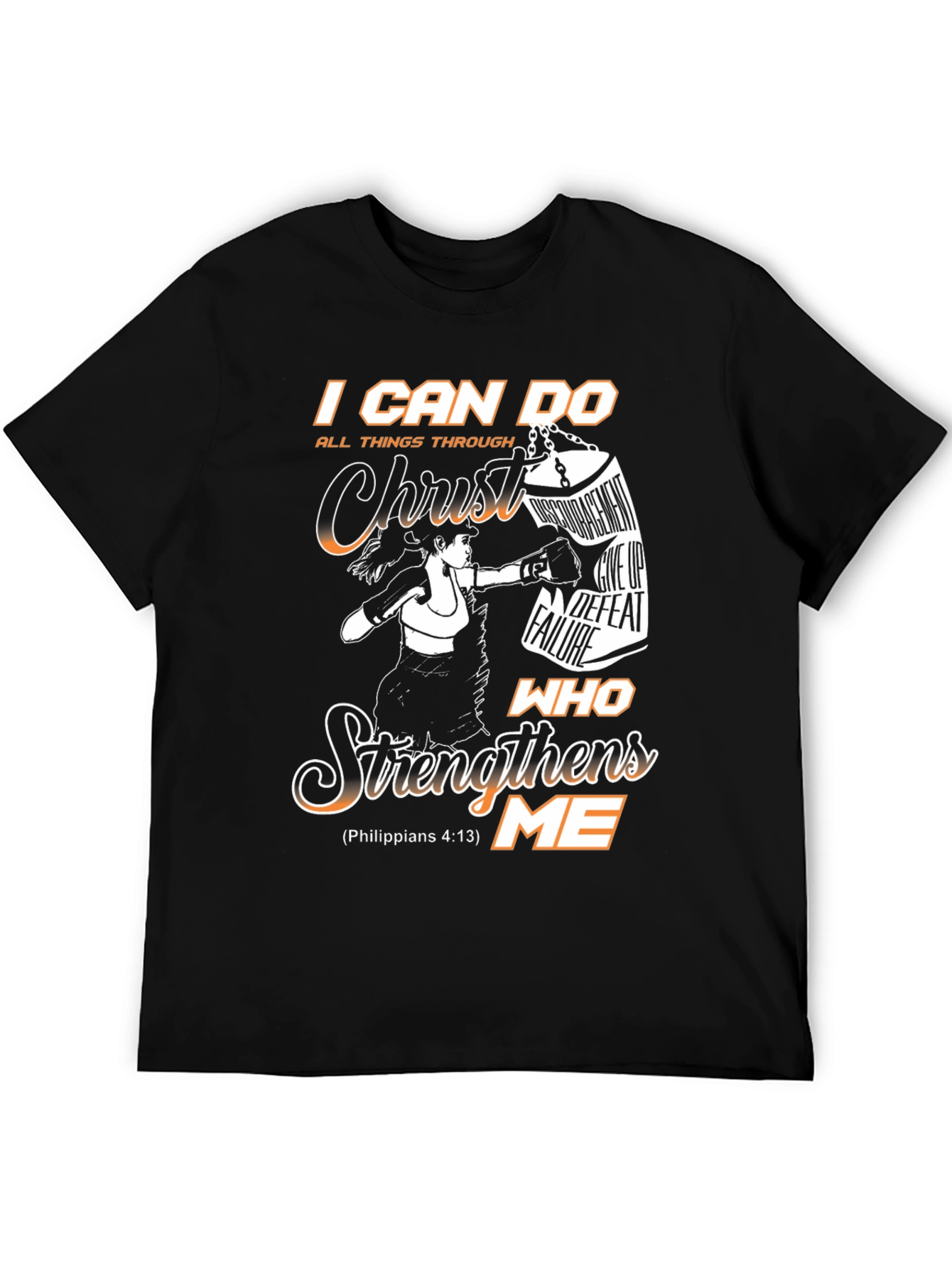 I Can Do All Things T-Shirt Christ Boxing Design