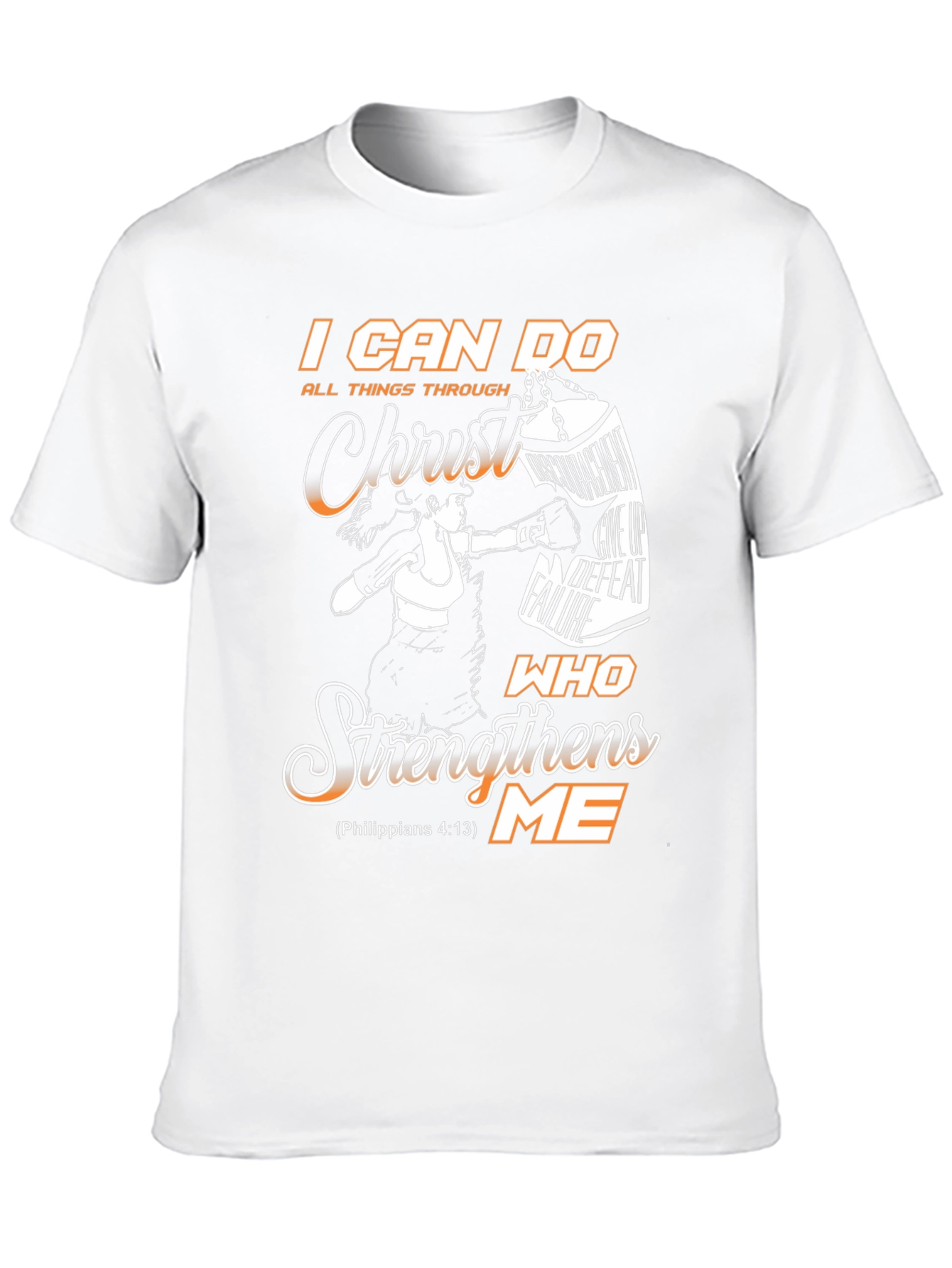 I Can Do All Things T-Shirt Christ Boxing Design