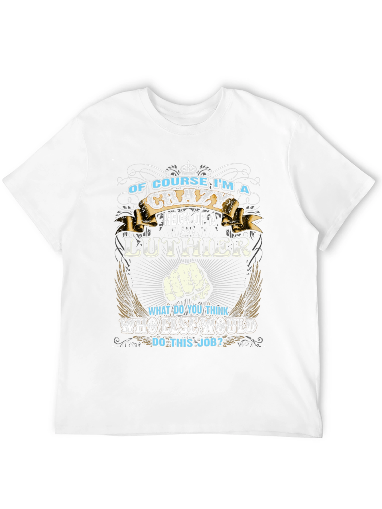 Crazy Luthier Graphic Tee - Unique Design