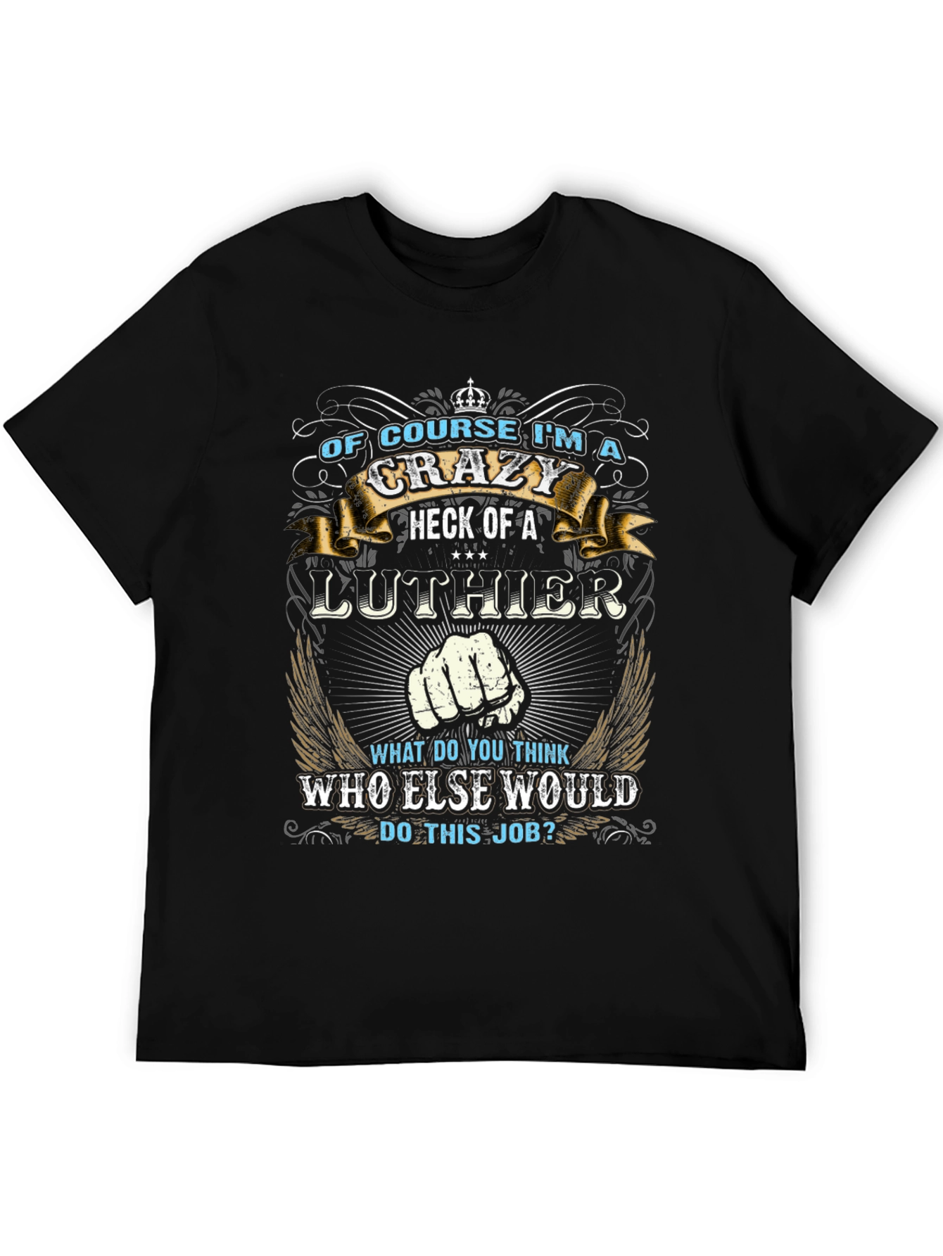 Crazy Luthier Graphic Tee - Unique Design