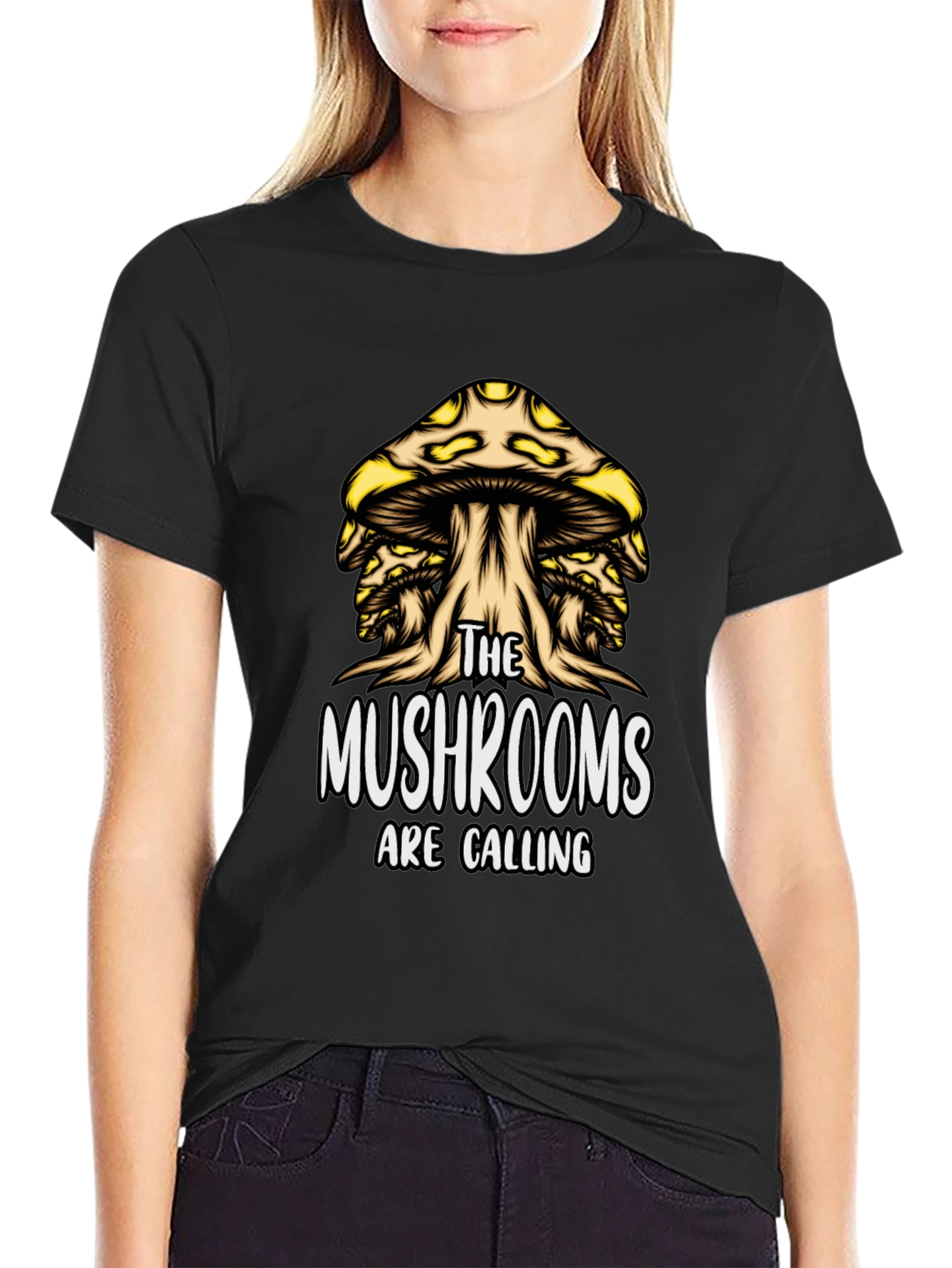 Mushroom Calling T-Shirt - Unique Graphic Tee