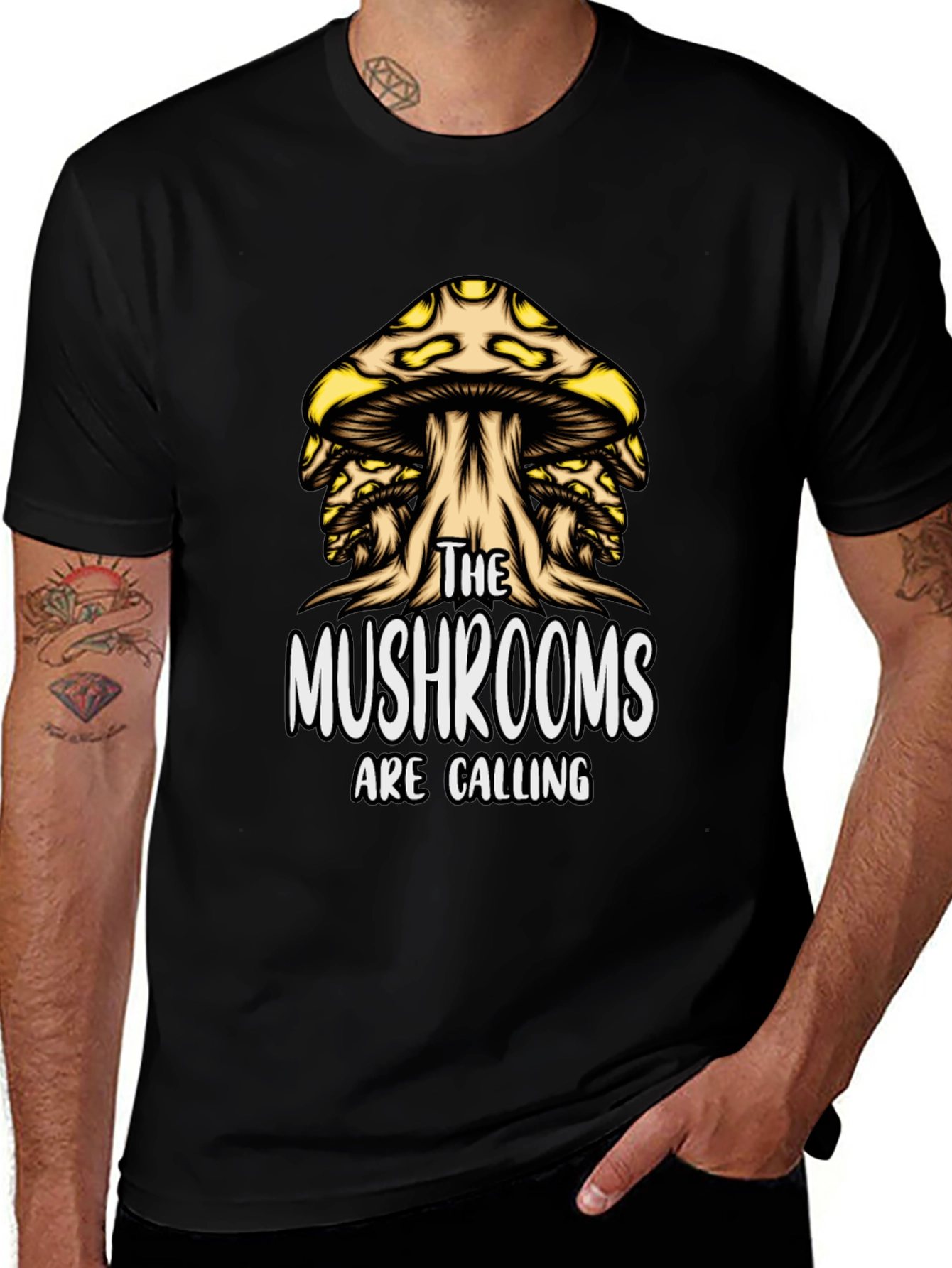 Mushroom Calling T-Shirt - Unique Graphic Tee