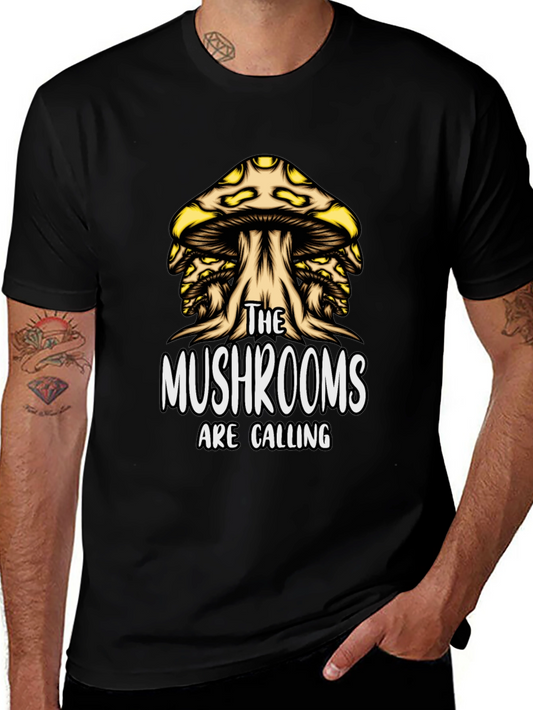 Mushroom Calling T-Shirt - Unique Graphic Tee
