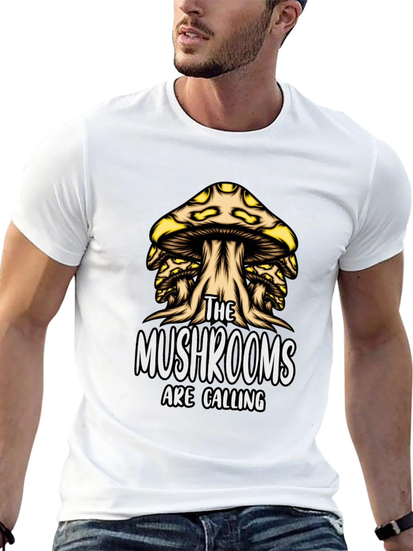 Mushroom Calling T-Shirt - Unique Graphic Tee