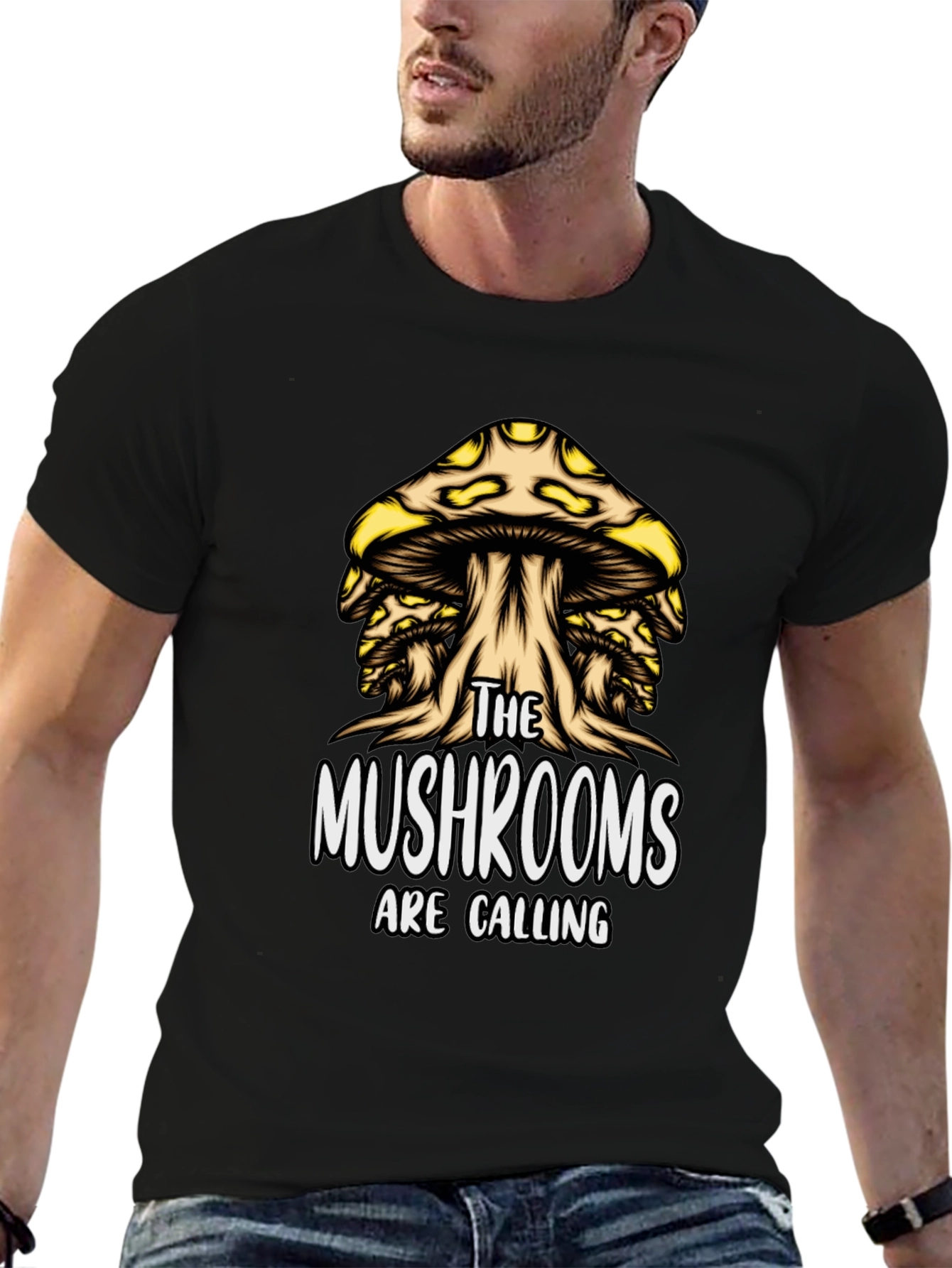 Mushroom Calling T-Shirt - Unique Graphic Tee