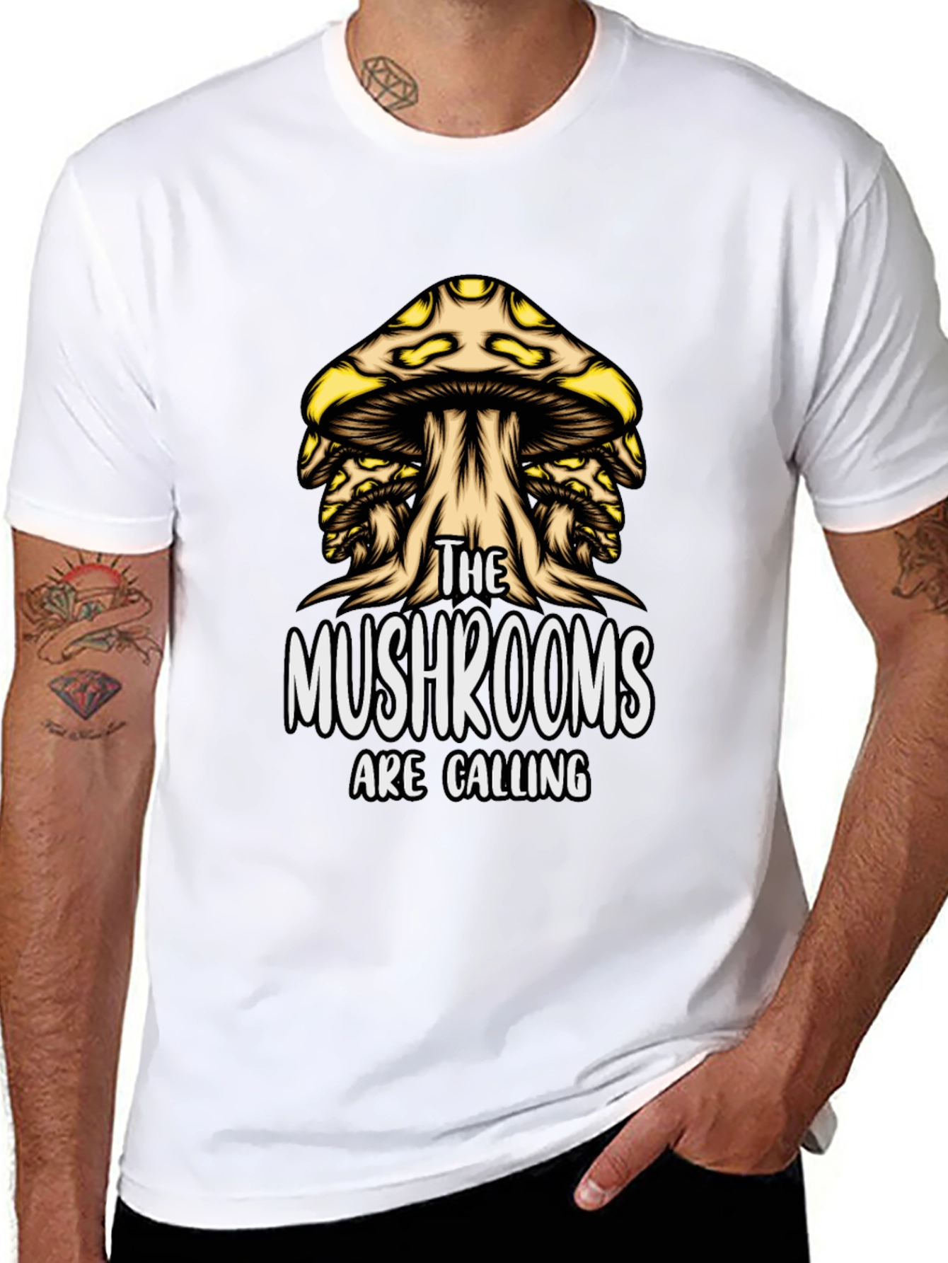Mushroom Calling T-Shirt - Unique Graphic Tee