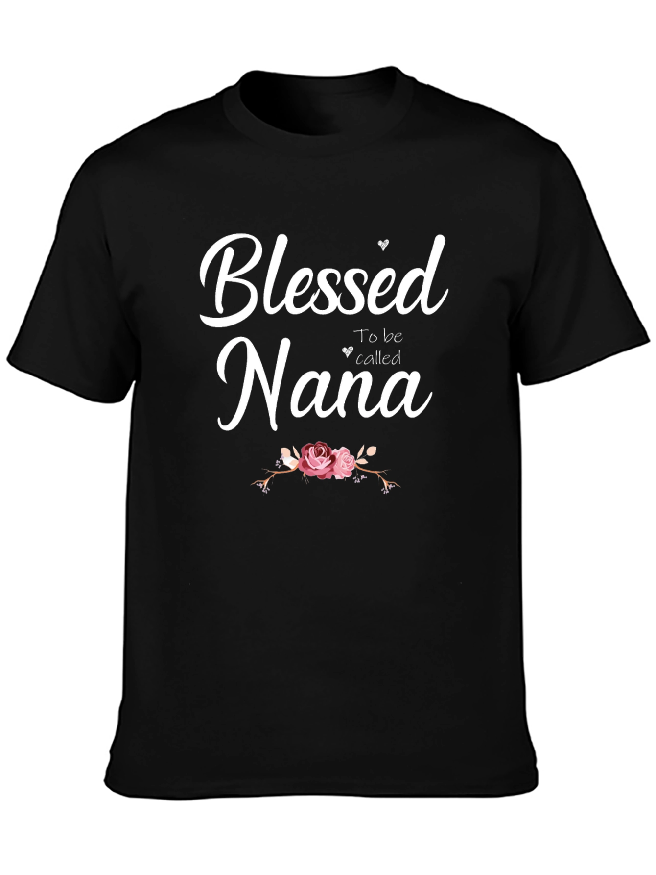 Blessed Nana Graphic Tee - Black T-Shirt