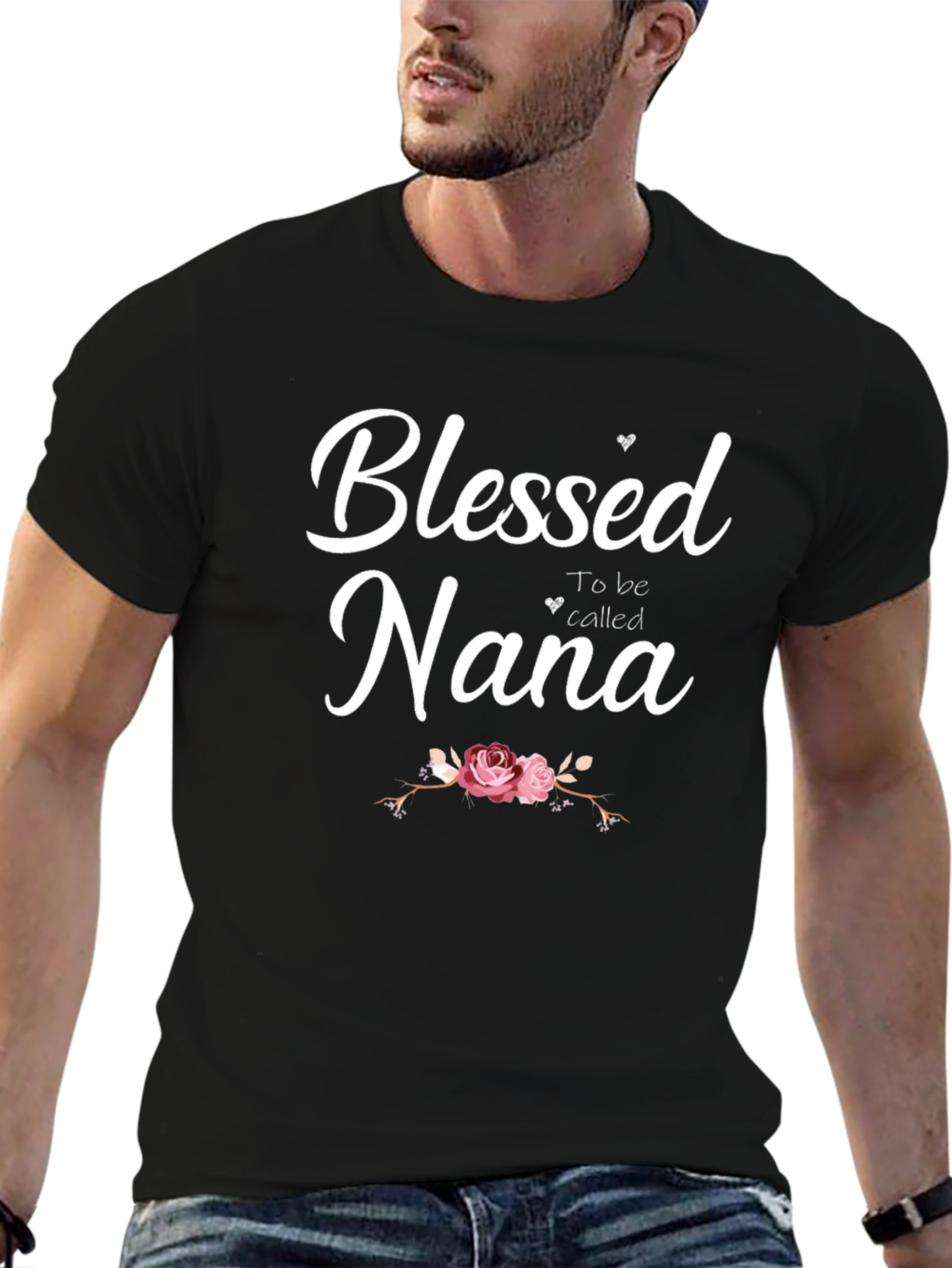 Blessed Nana Graphic Tee - Black T-Shirt