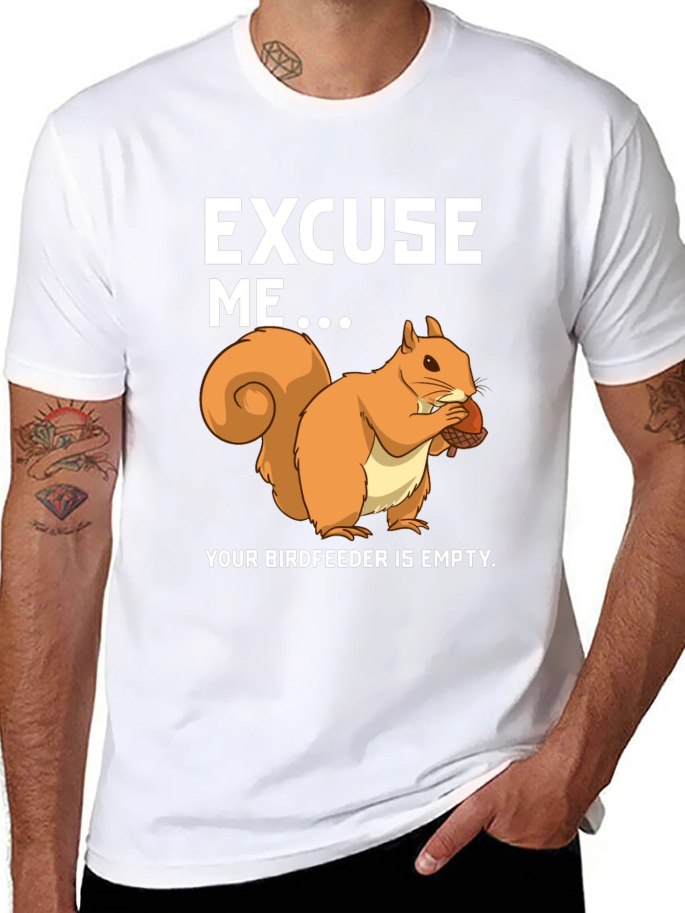 Funny Squirrel Birdfeeder T-Shirt
