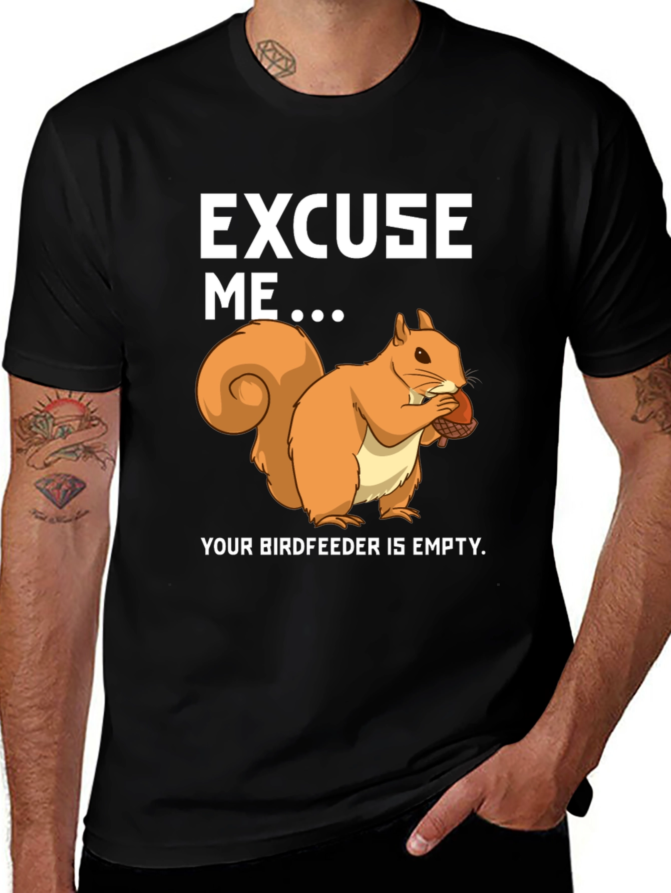 Funny Squirrel Birdfeeder T-Shirt