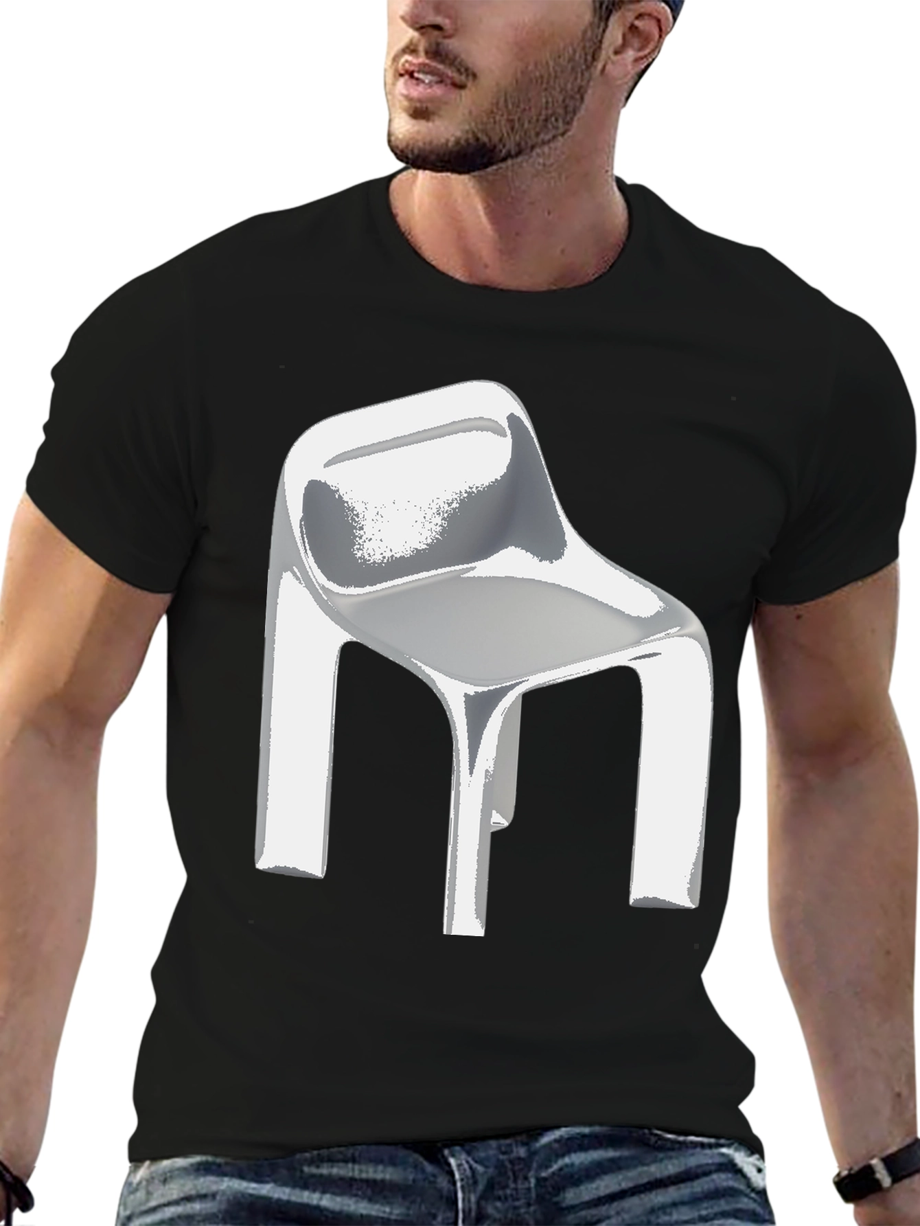 Chair Graphic Tee - Modern Minimalist Design