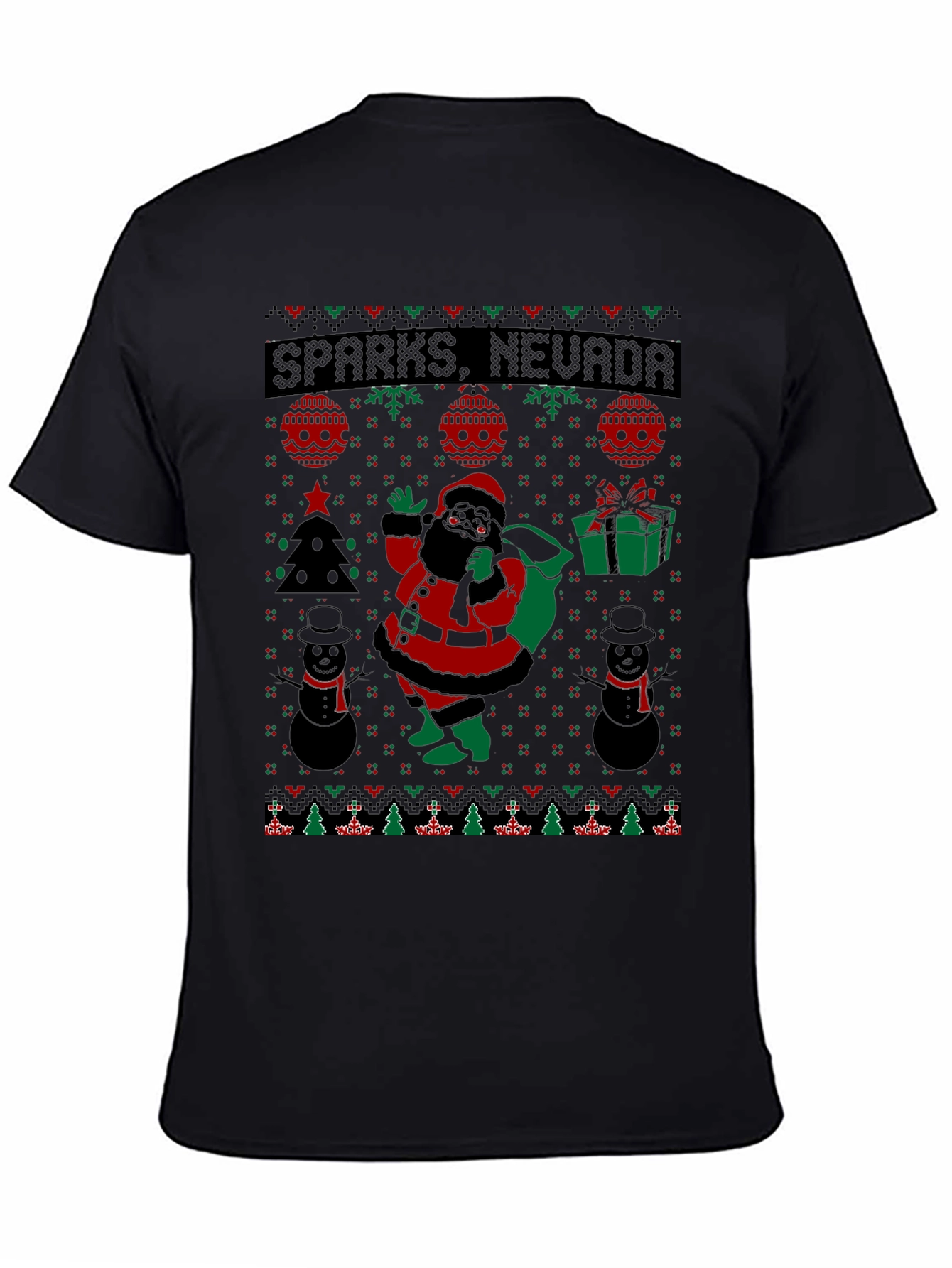 Sparks Nevada Santa Ugly Christmas T-Shirt