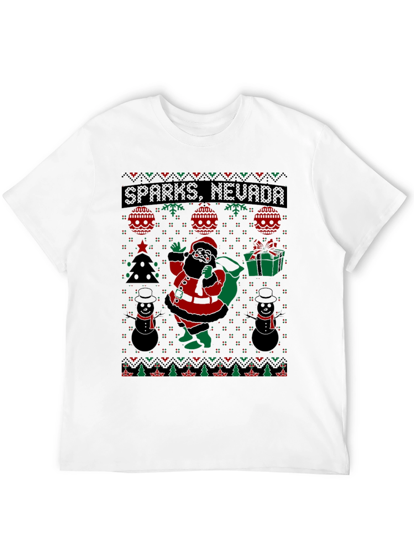 Sparks Nevada Santa Ugly Christmas T-Shirt