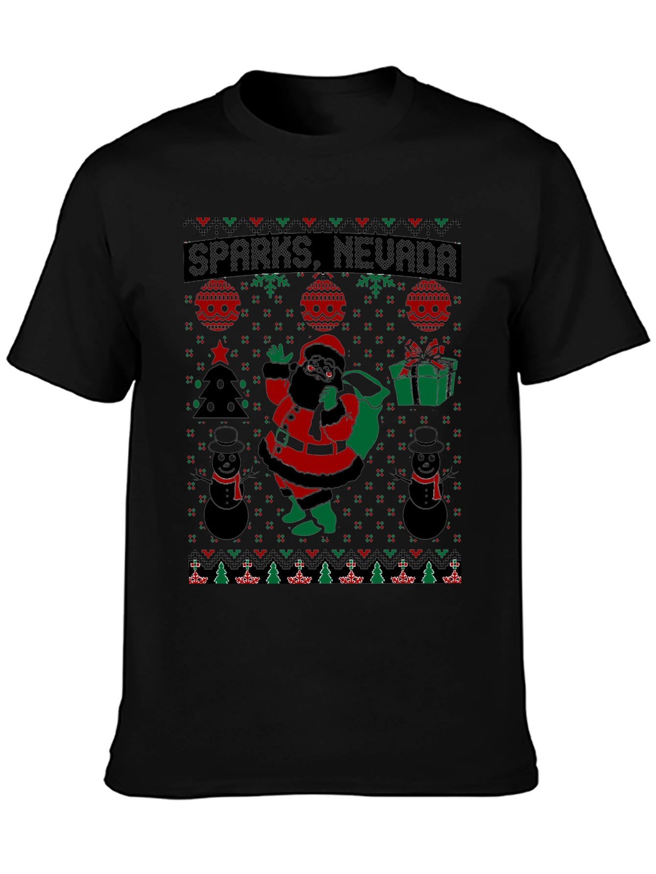 Sparks Nevada Santa Ugly Christmas T-Shirt