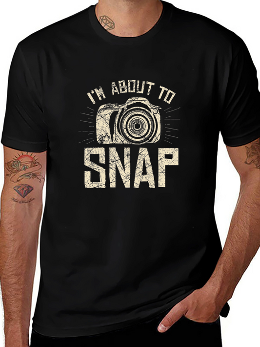 Im About to Snap Camera Graphic Tee