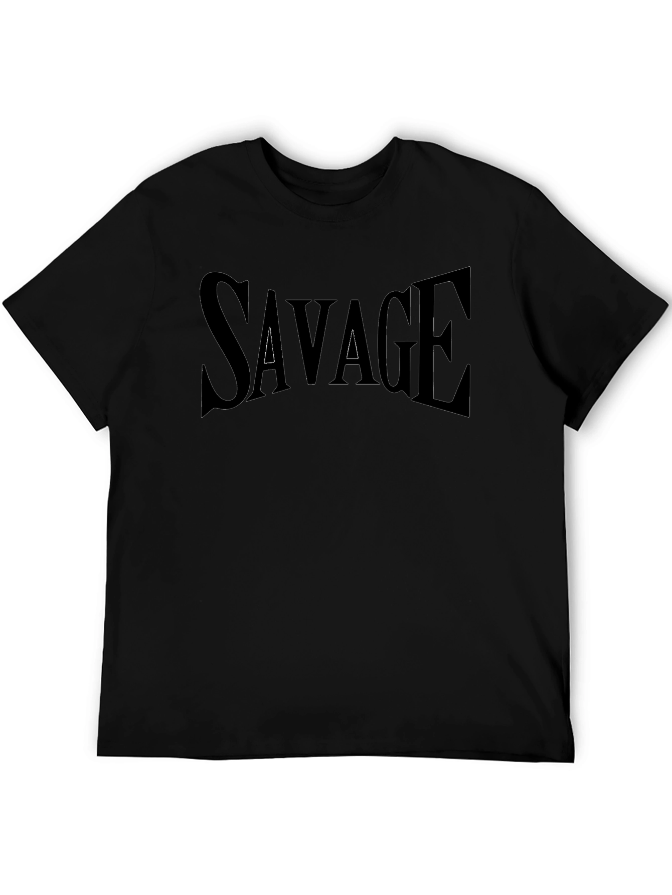 Savage Graphic Print Crew Neck T-Shirt