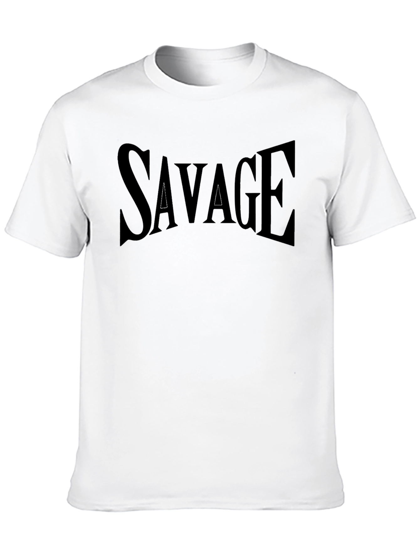 Savage Graphic Print Crew Neck T-Shirt