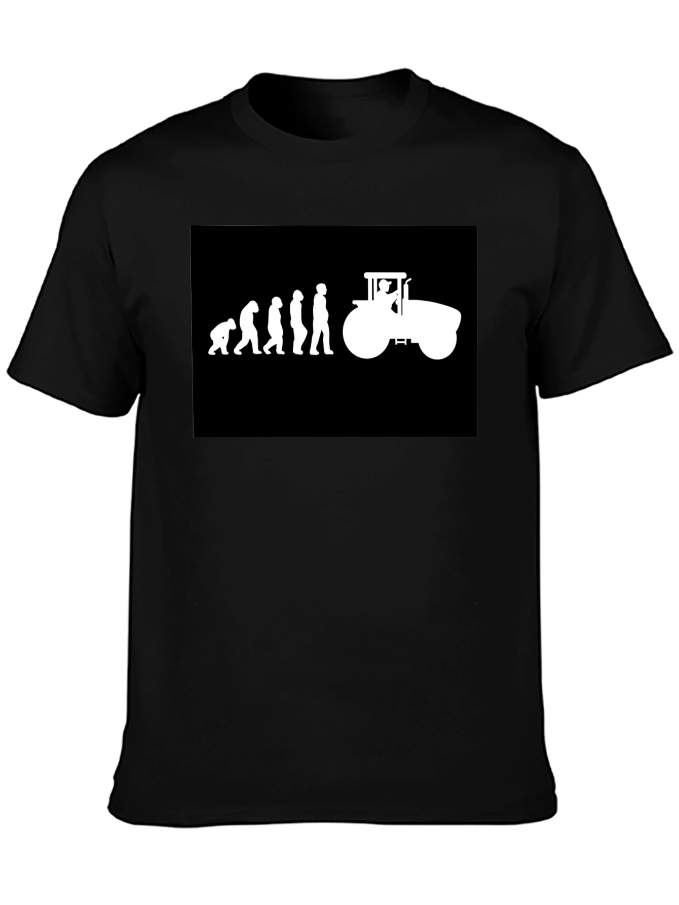 Evolution to Tractor Black T-Shirt