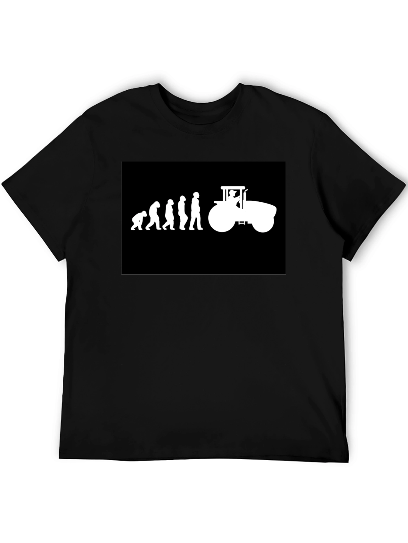 Evolution to Tractor Black T-Shirt