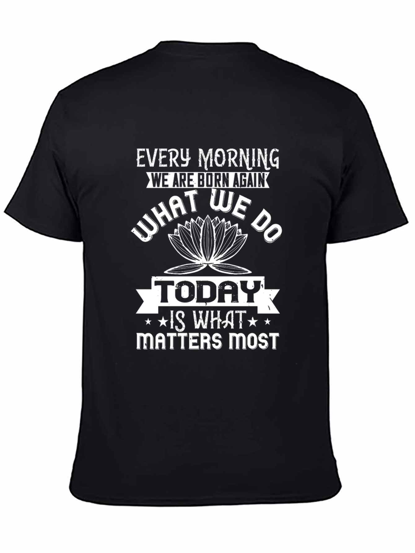 Inspirational Lotus Graphic T-Shirt - Daily Motivation