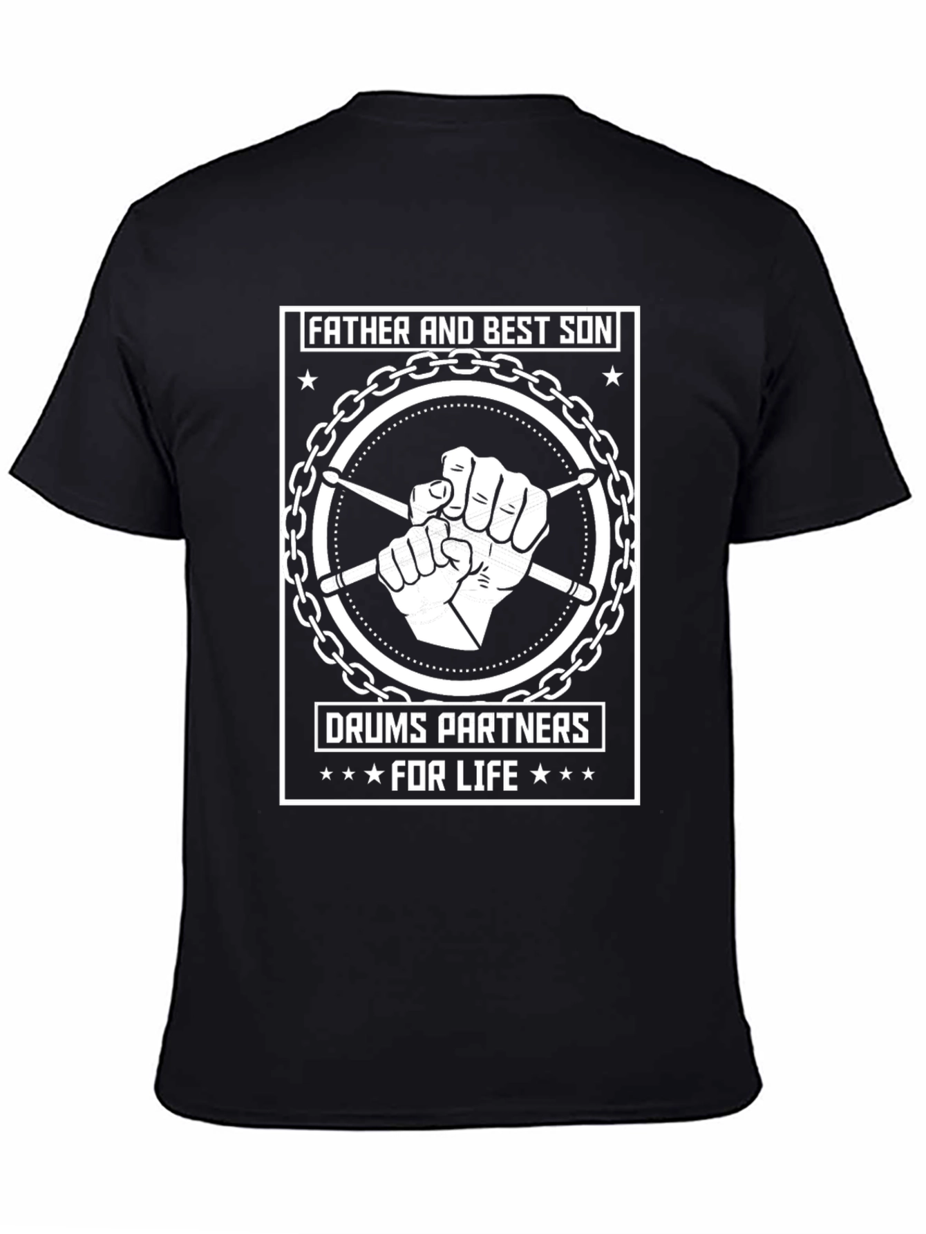 Father and Son Drums Partners for Life T-Shirt