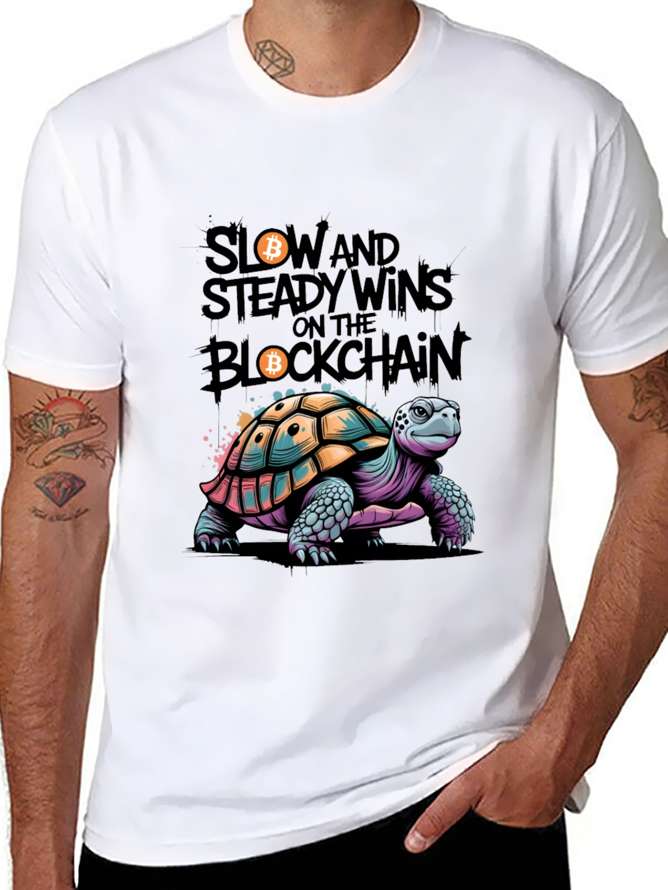 Slow and Steady Crypto Turtle T-Shirt