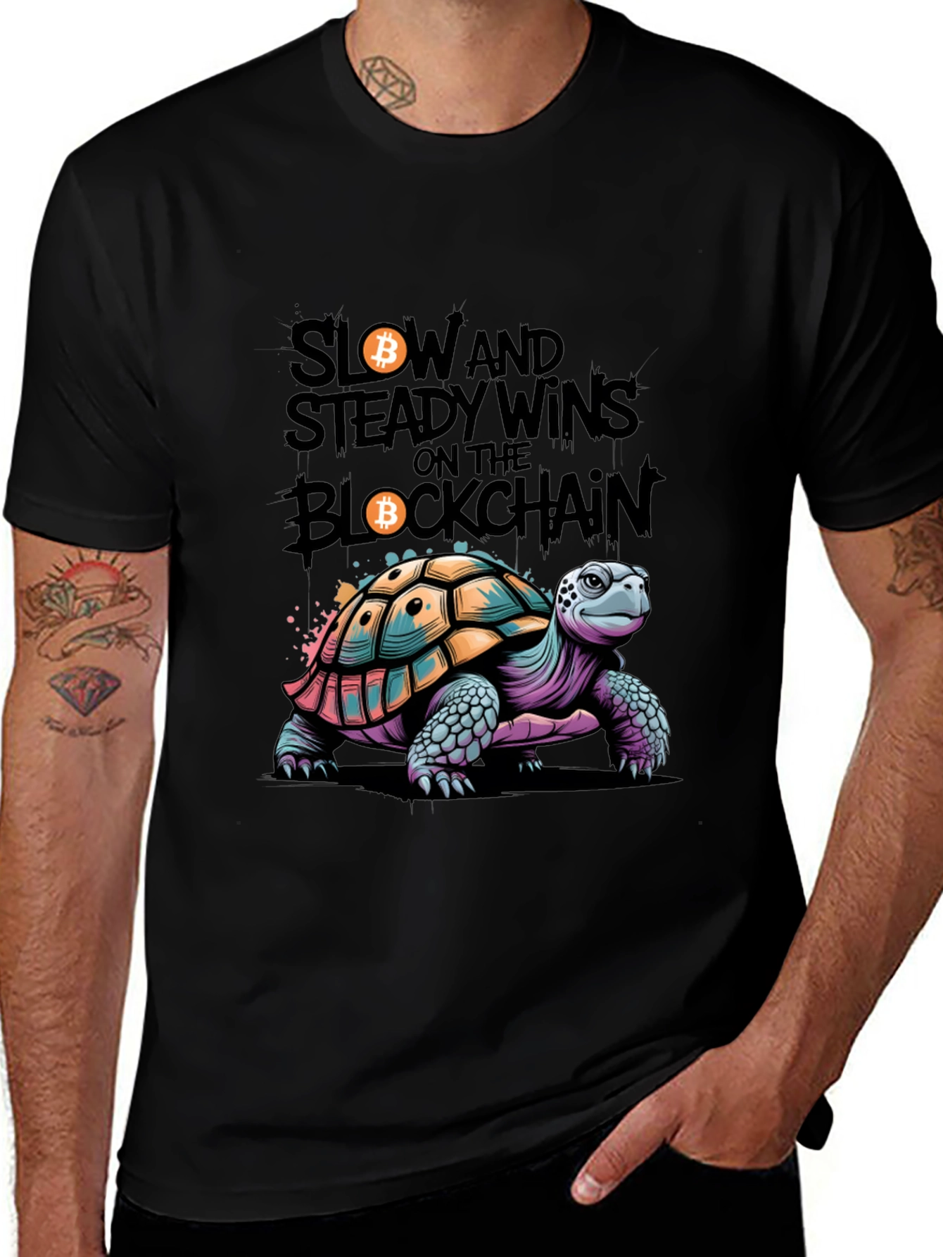 Slow and Steady Crypto Turtle T-Shirt