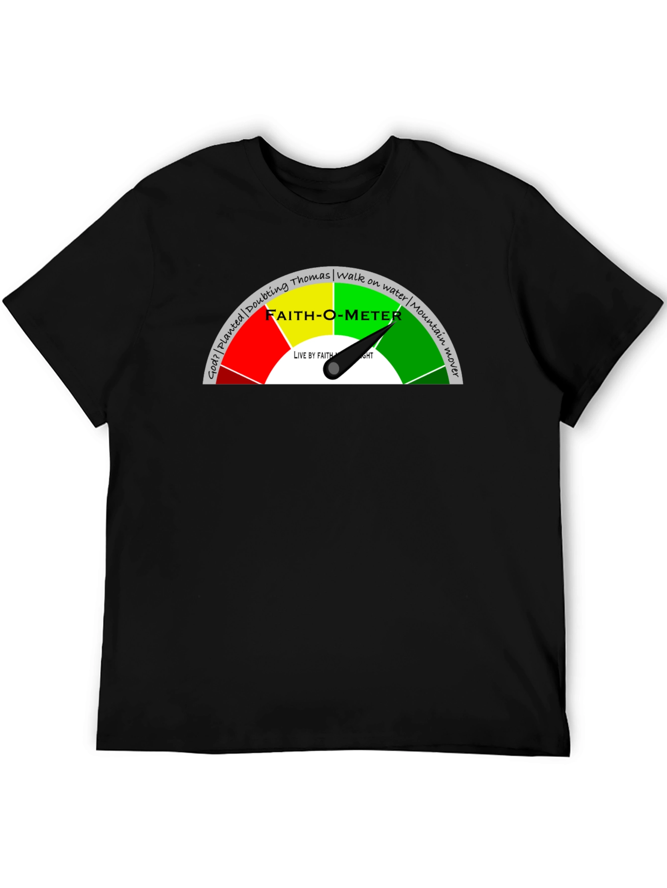 Faith-O-Meter Graphic Tee - Christian Apparel