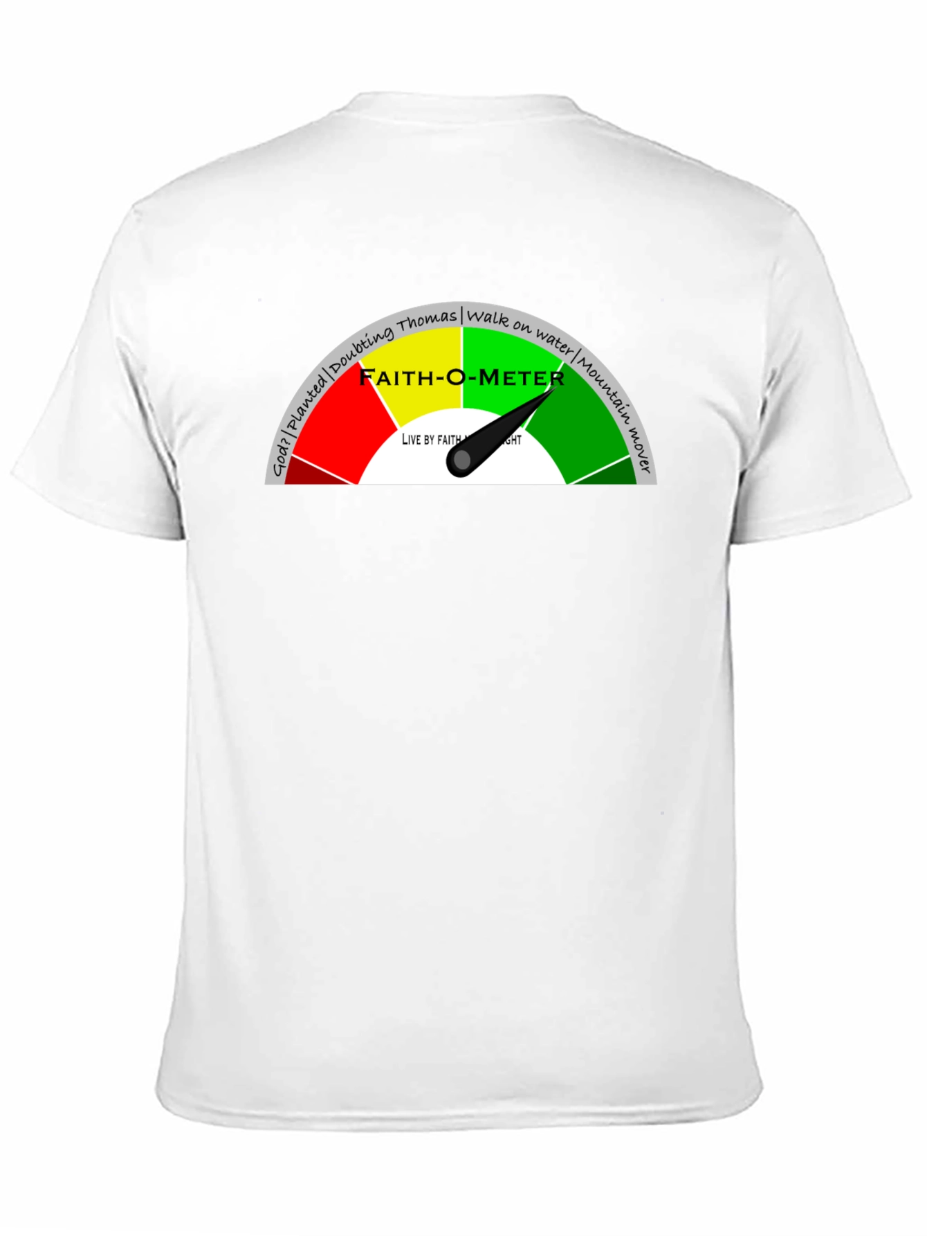Faith-O-Meter Graphic Tee - Christian Apparel