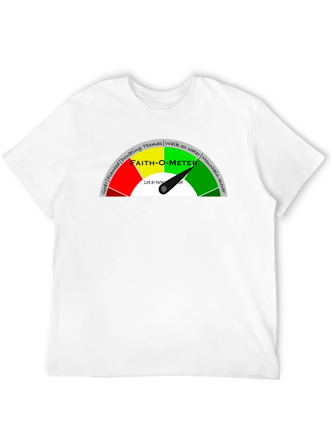 Faith-O-Meter Graphic Tee - Christian Apparel