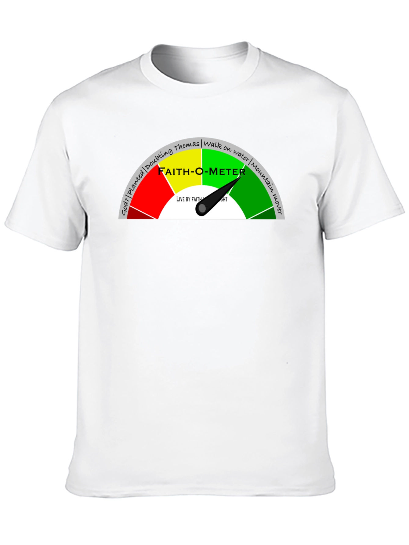 Faith-O-Meter Graphic Tee - Christian Apparel