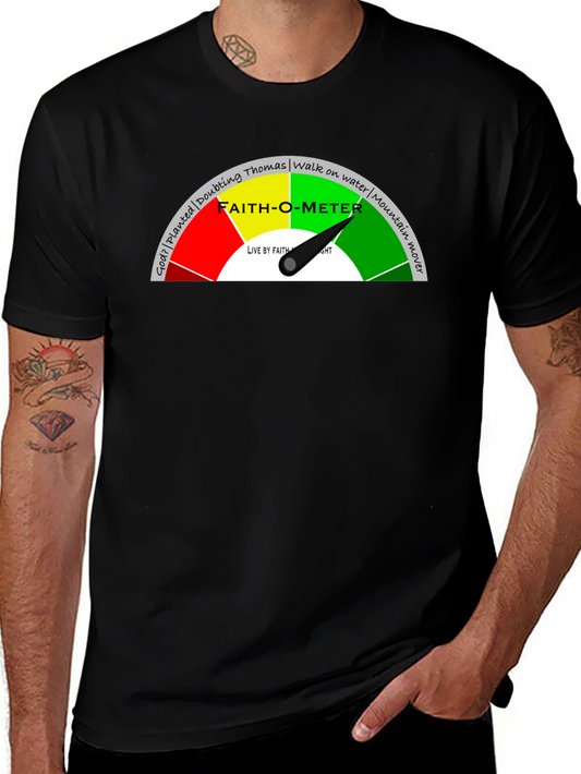 Faith-O-Meter Graphic Tee - Christian Apparel