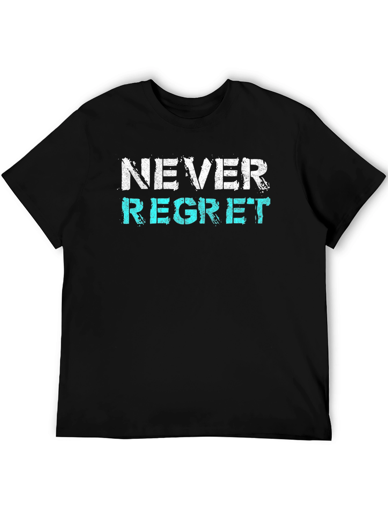 Never Regret Graphic Tee - Trendy Slogan Shirt