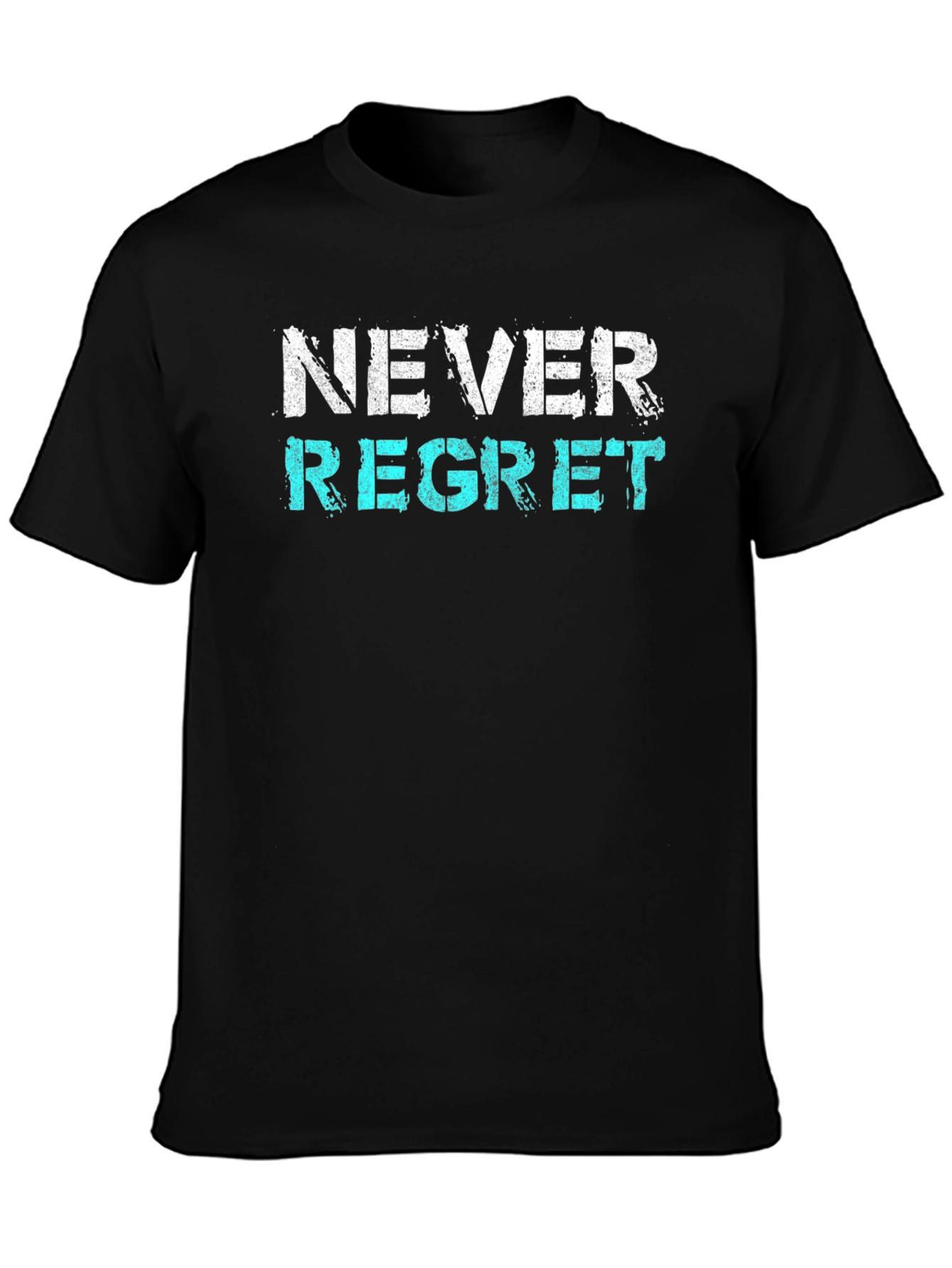 Never Regret Graphic Tee - Trendy Slogan Shirt