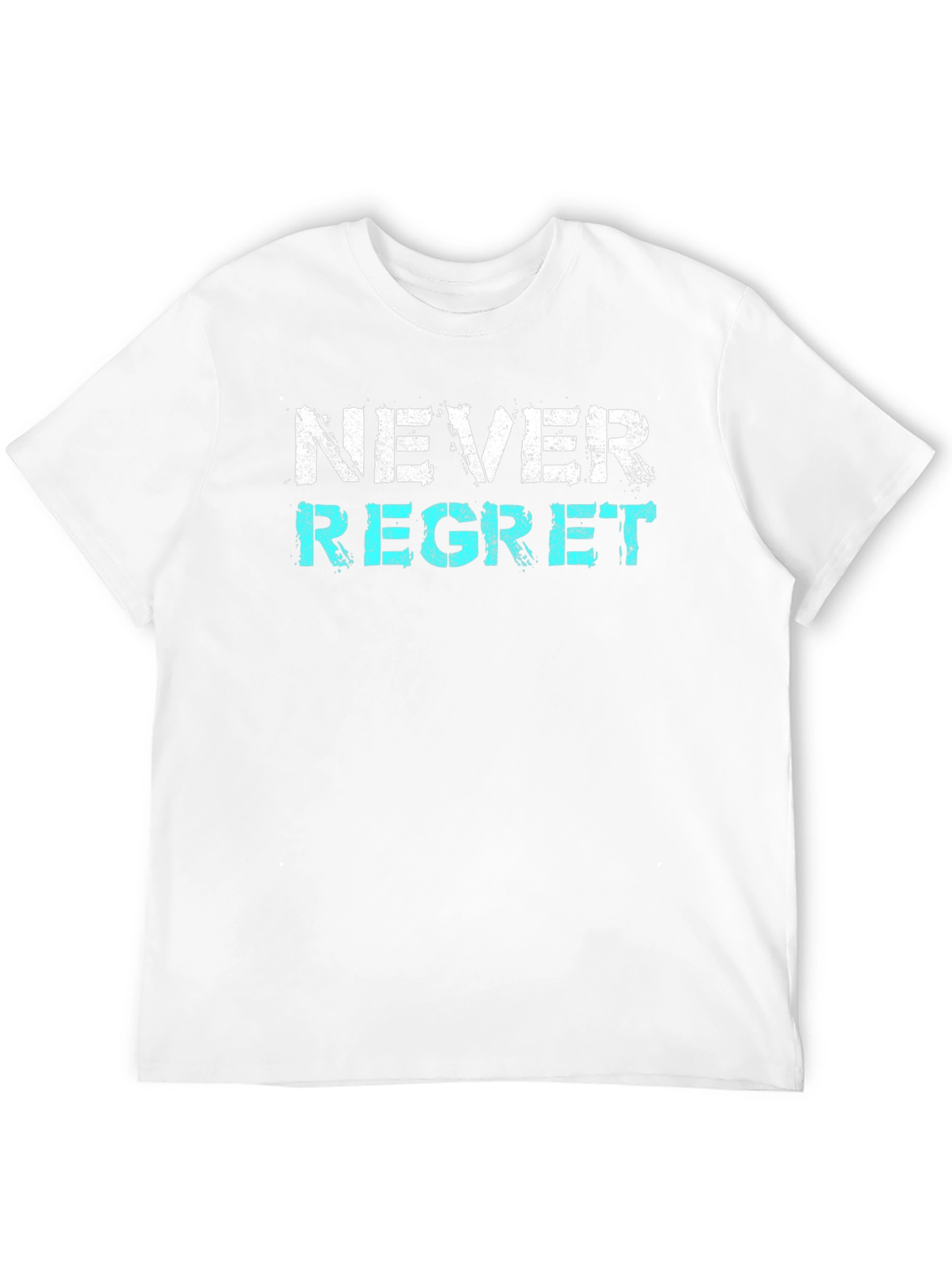 Never Regret Graphic Tee - Trendy Slogan Shirt