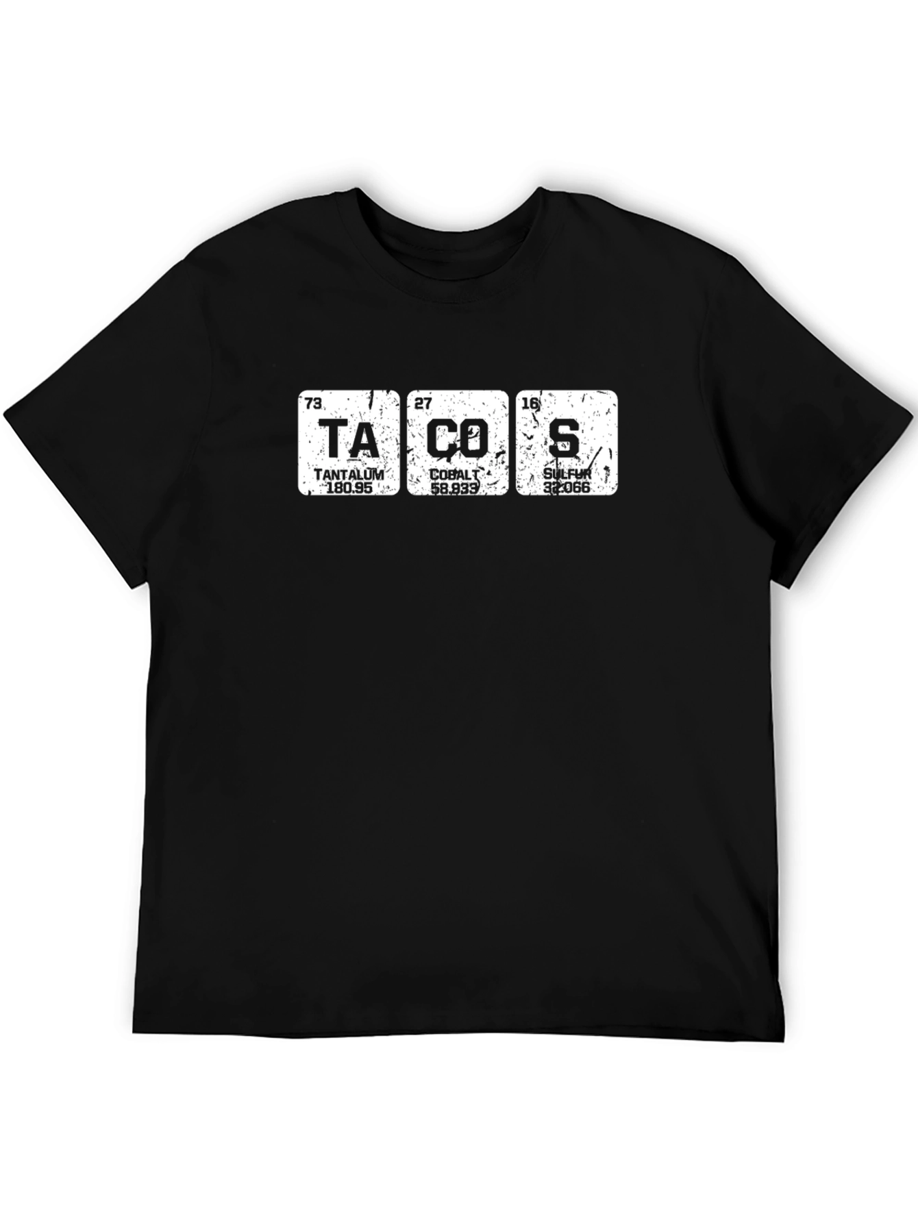 Periodic Table Tacos Funny Graphic T-Shirt