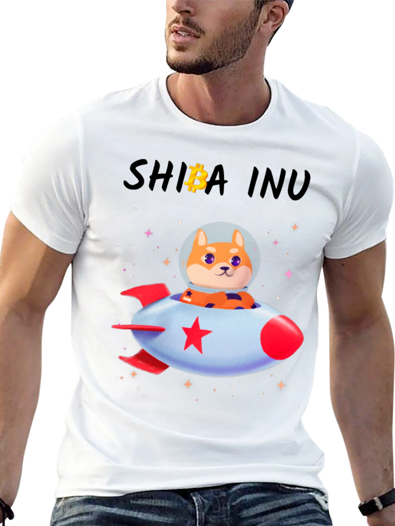 Shiba Inu Rocket T-Shirt