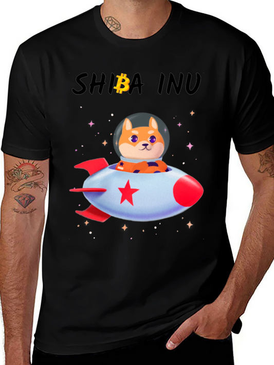 Shiba Inu Rocket T-Shirt