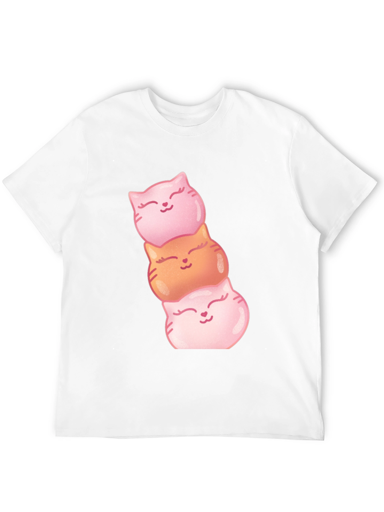 Stacked Cat Heads Graphic T-Shirt