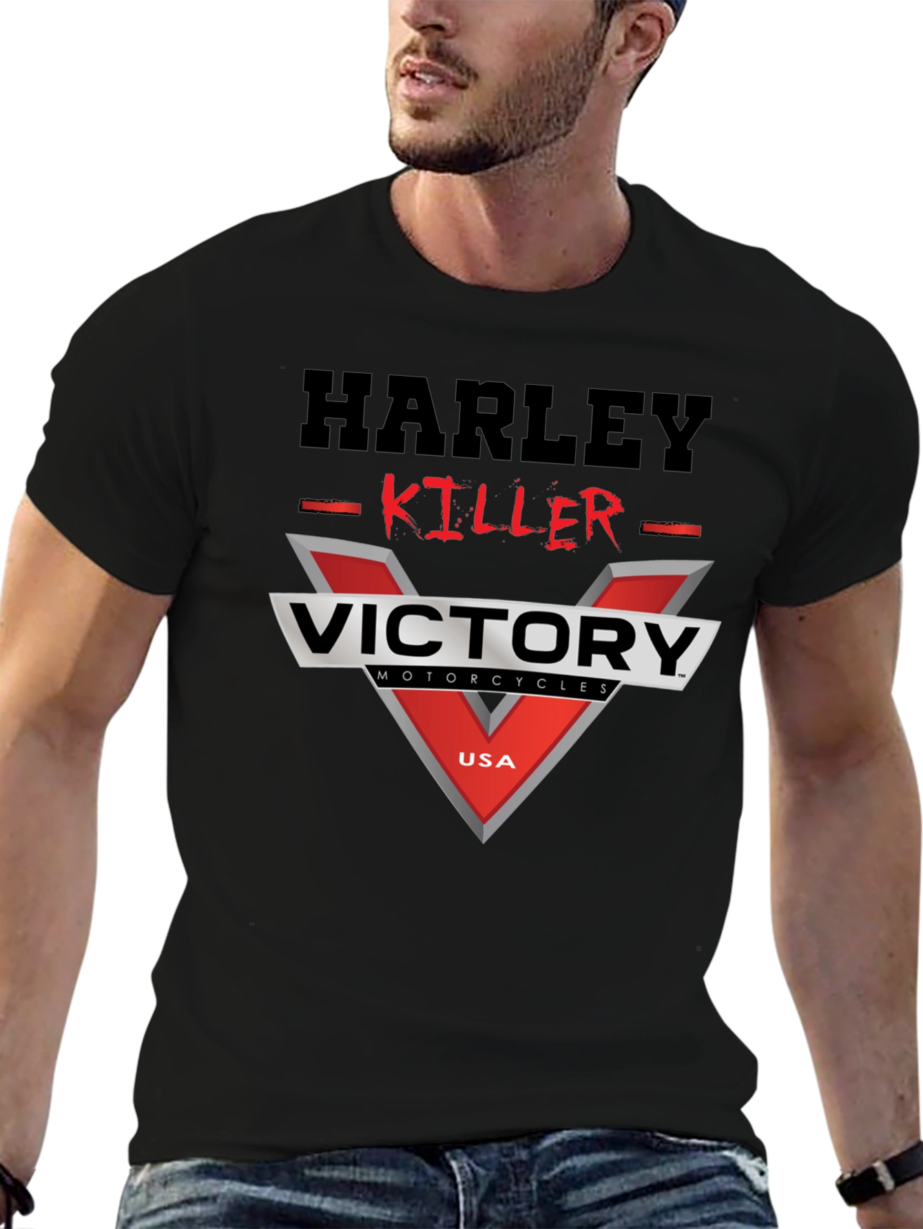 Harley Killer Victory Motorcycles Graphic T-Shirt