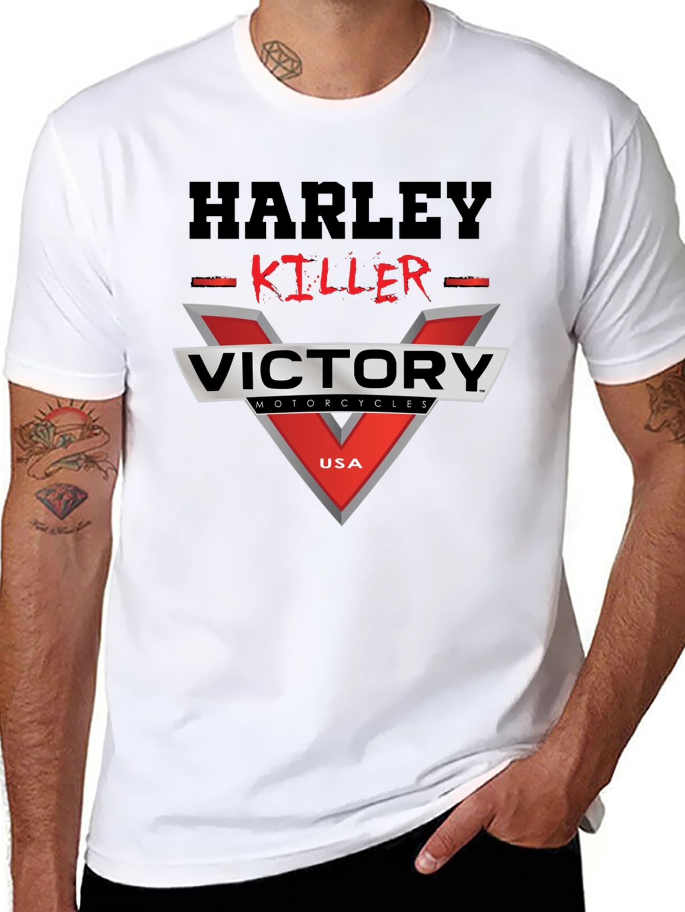 Harley Killer Victory Motorcycles Graphic T-Shirt