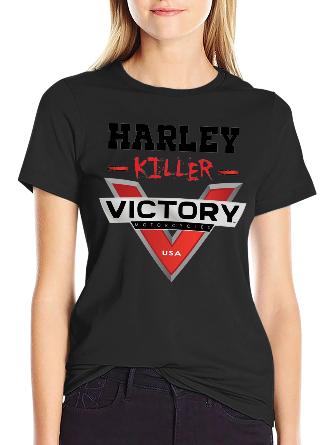 Harley Killer Victory Motorcycles Graphic T-Shirt