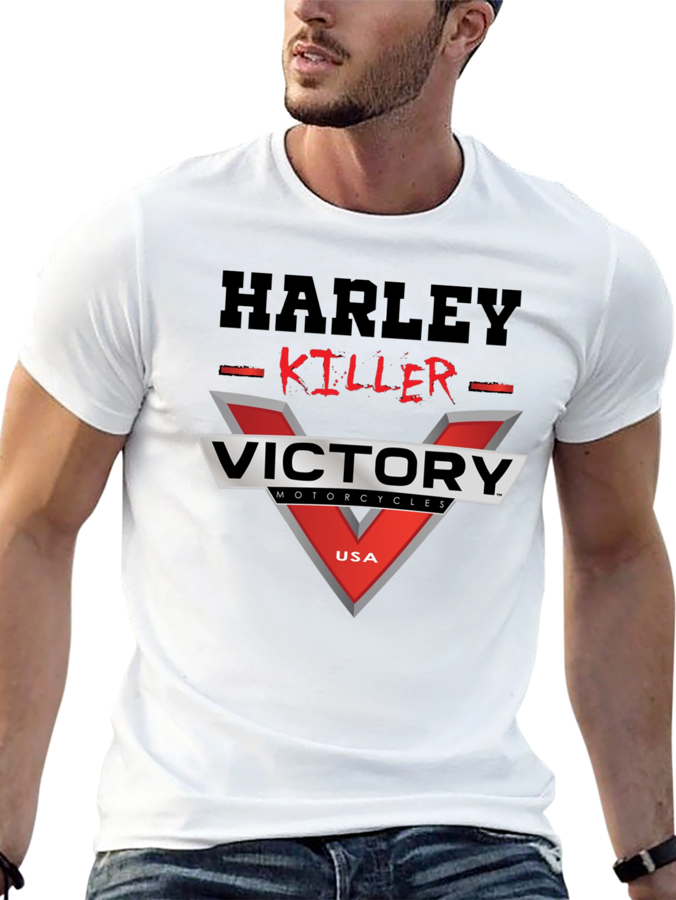 Harley Killer Victory Motorcycles Graphic T-Shirt